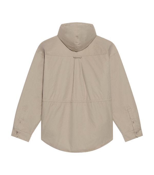 Balenciaga o1mt1gz0924 Hooded Parka Shirt in Beige Size US L / EU 52-54 / 3 - 2 Thumbnail