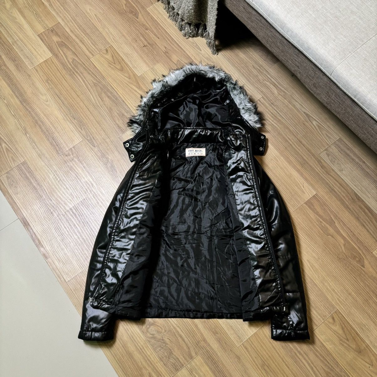 14th Addiction × If Six Was Nine × Le Grande Bleu (L.G.B.) Kriff Mayer Fur jacket down puffer IfSixWasNine LGB Style Size M / US 6-8 / IT 42-44 - 5 Thumbnail