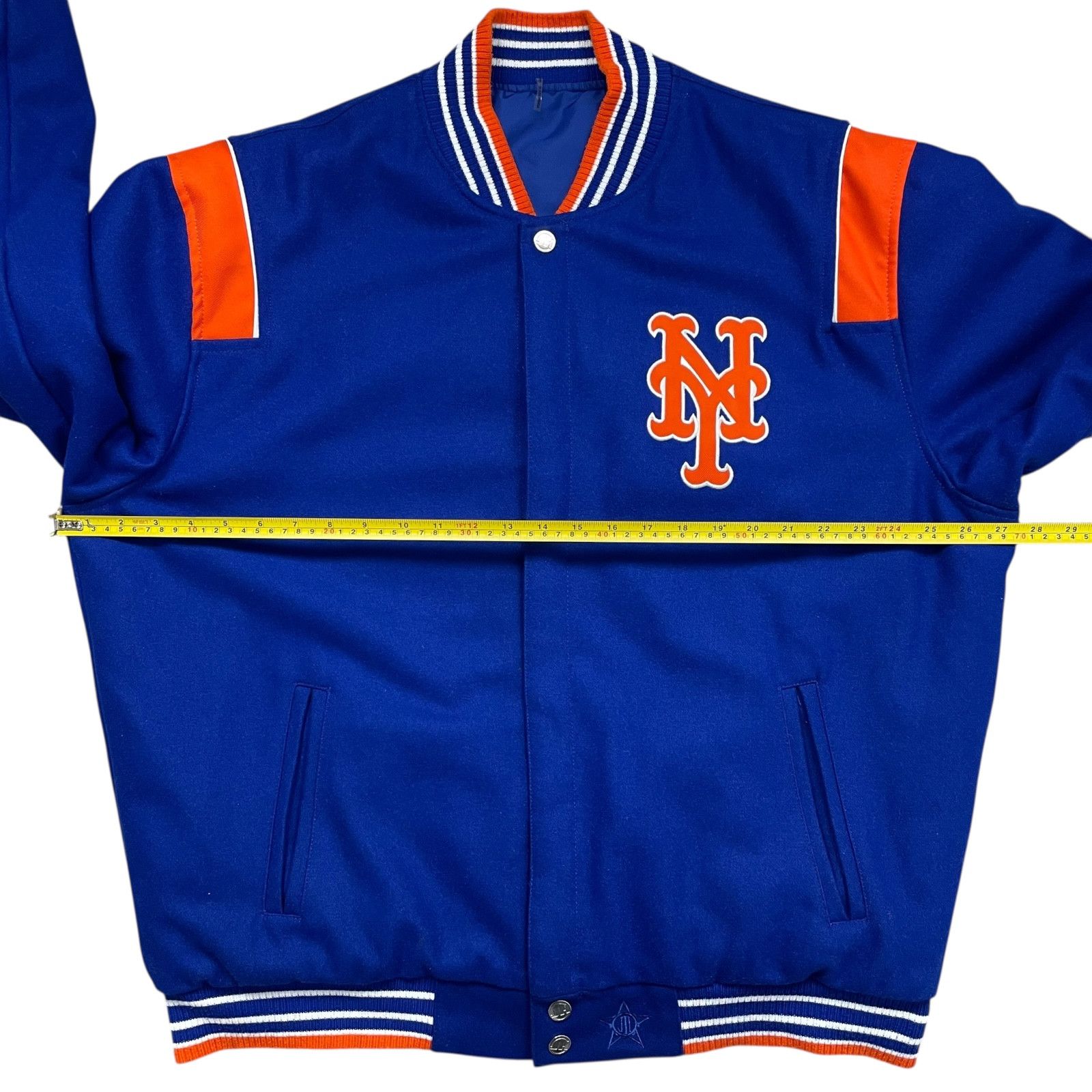 MLB VTG 00s NEW YORK METS JH DESIGN REVERSIBLE VARSITY JACKET XL Size US XL / EU 56 / 4 - 15 Thumbnail