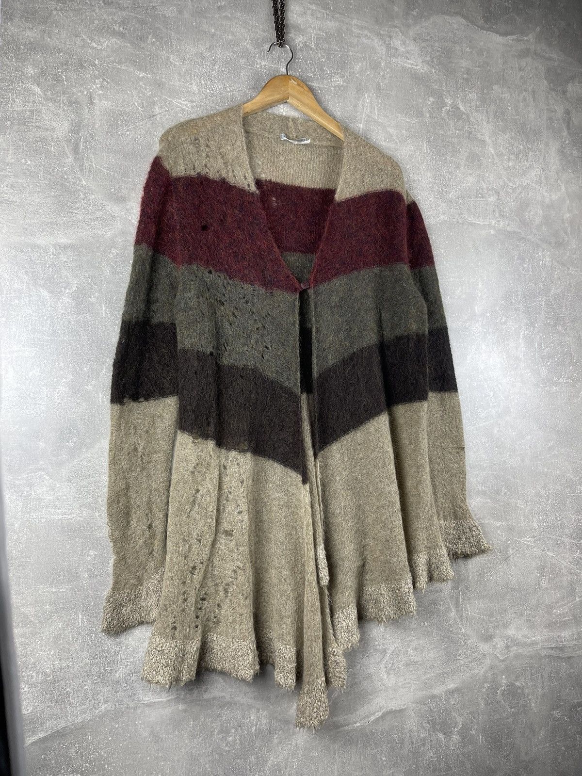Other Sarah Pacini Italy Artistic Mohair Merino Wool Textured Knit Size ONE SIZE - 3 Thumbnail