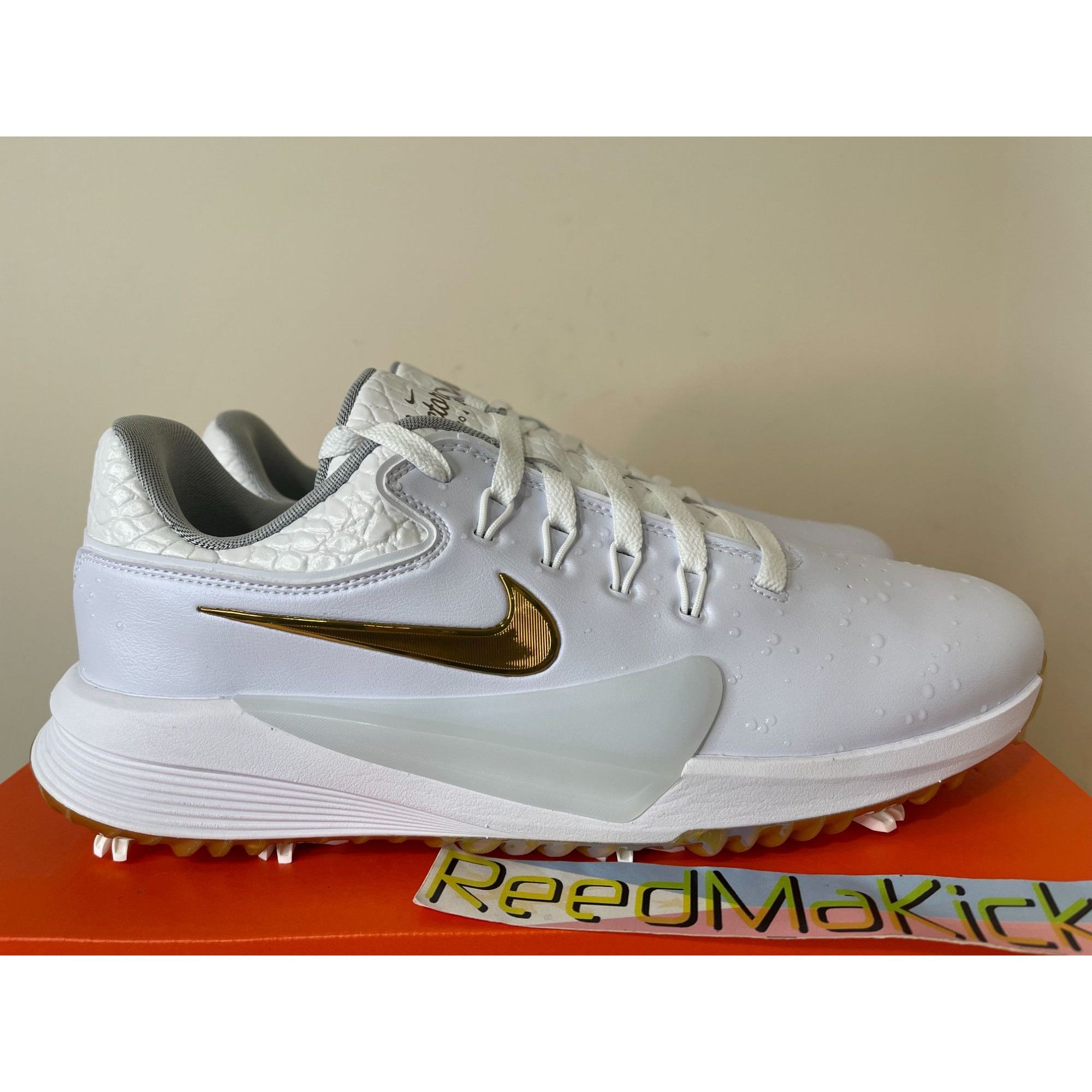 Nike Nike Victory Pro 4 NRG Golf The Players White Gold Mens 9.5u Size US 9.5 / EU 42-43 - 2 Thumbnail