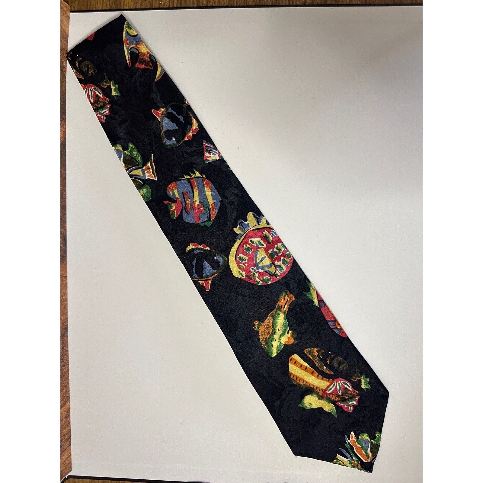 Other MARTIN WONG Napa Silk Tie Men's Fish Aquarium Koi Watercolor Size ONE SIZE - 1 Thumbnail
