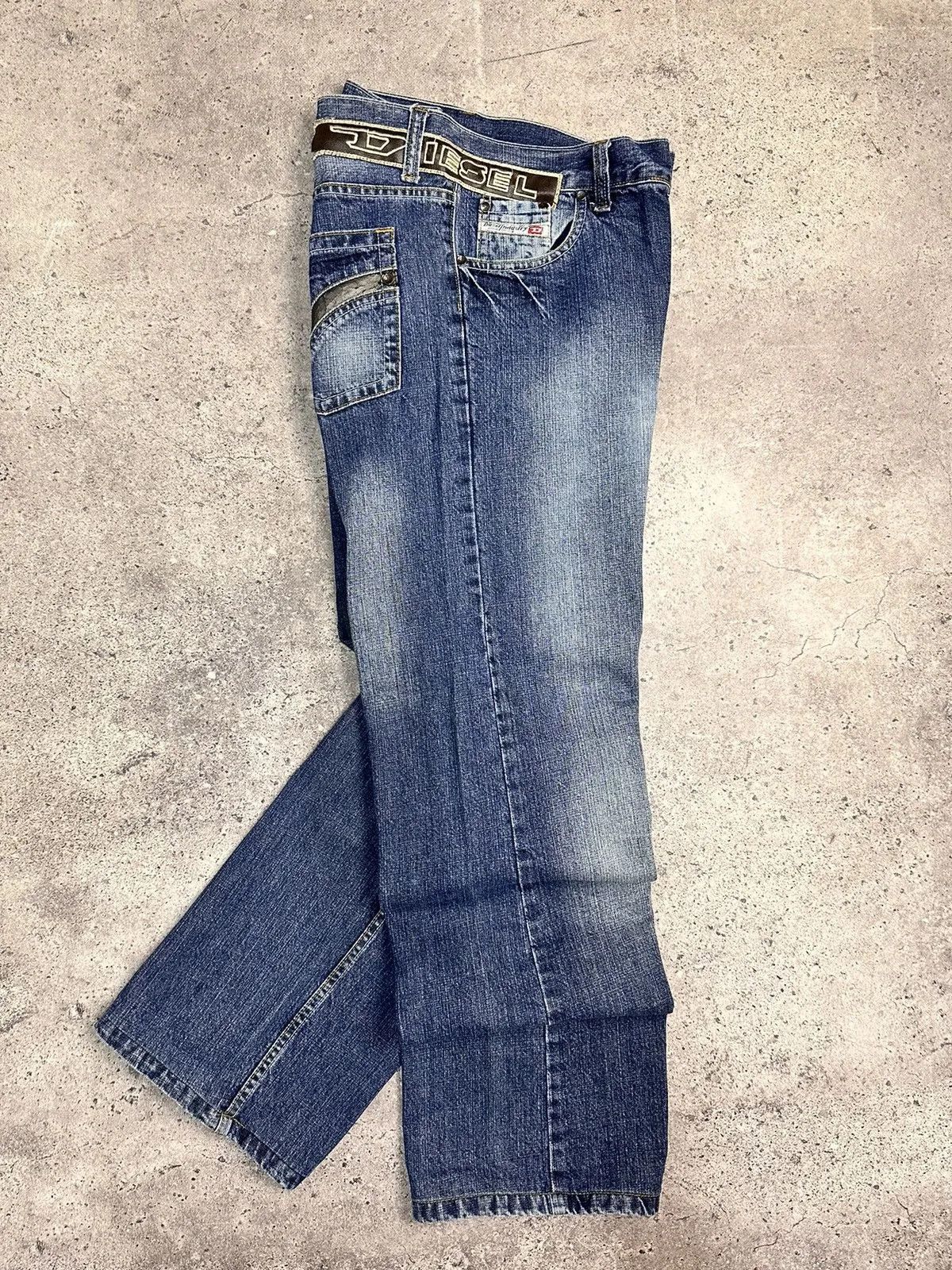 Diesel Vintage Diesel Bontage Denim Cargo Pants Avantgarde Luxury Size US 38 / EU 54 - 18 Thumbnail