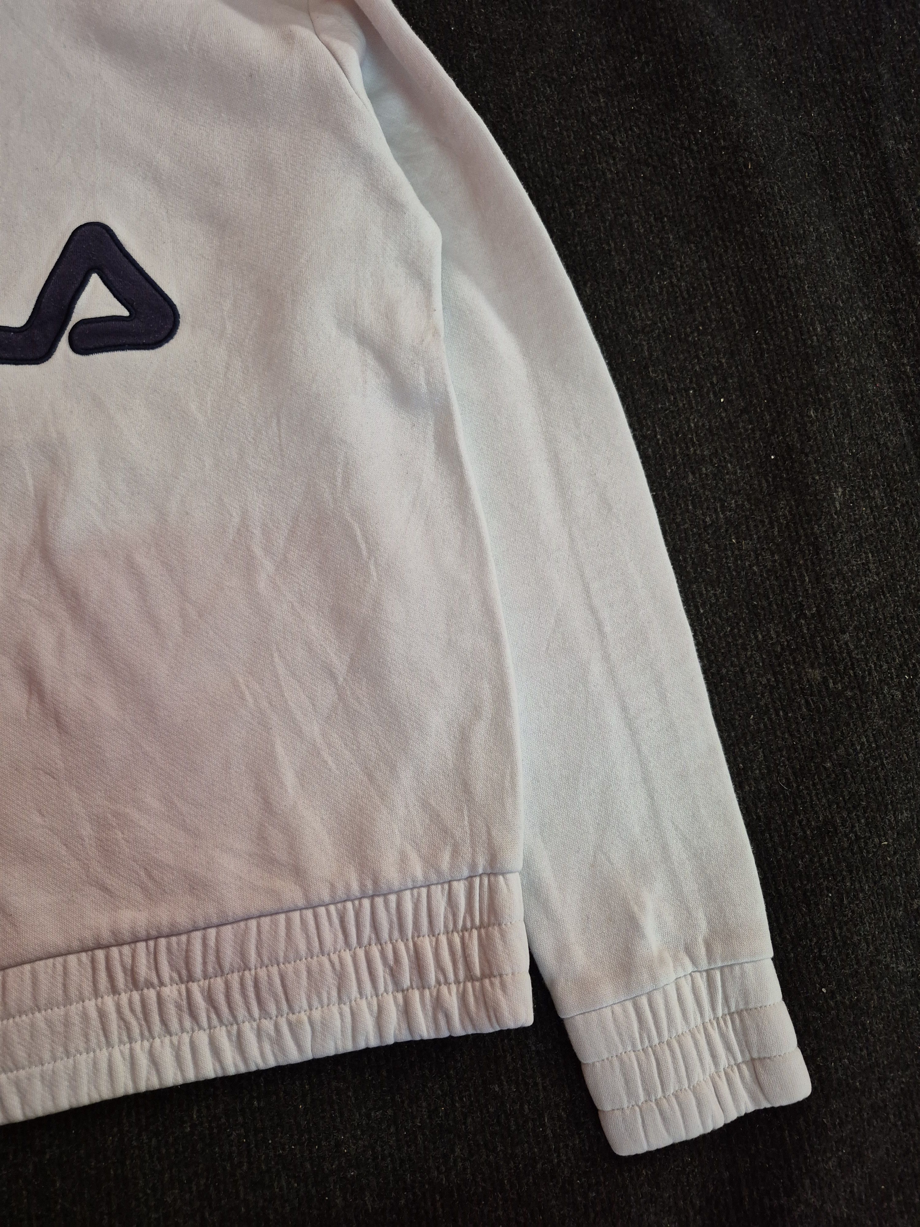 Fila 🔥 Fila Big Logo Spellout Half Zipper Sweater Sweatshirt Size US S / EU 44-46 / 1 - 3 Thumbnail