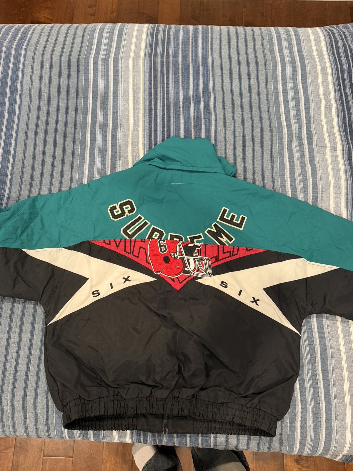 Maison Margiela × Supreme Supreme/ Maison Margiela Split Stadium Jacket Size US XL / EU 56 / 4 - 3 Thumbnail