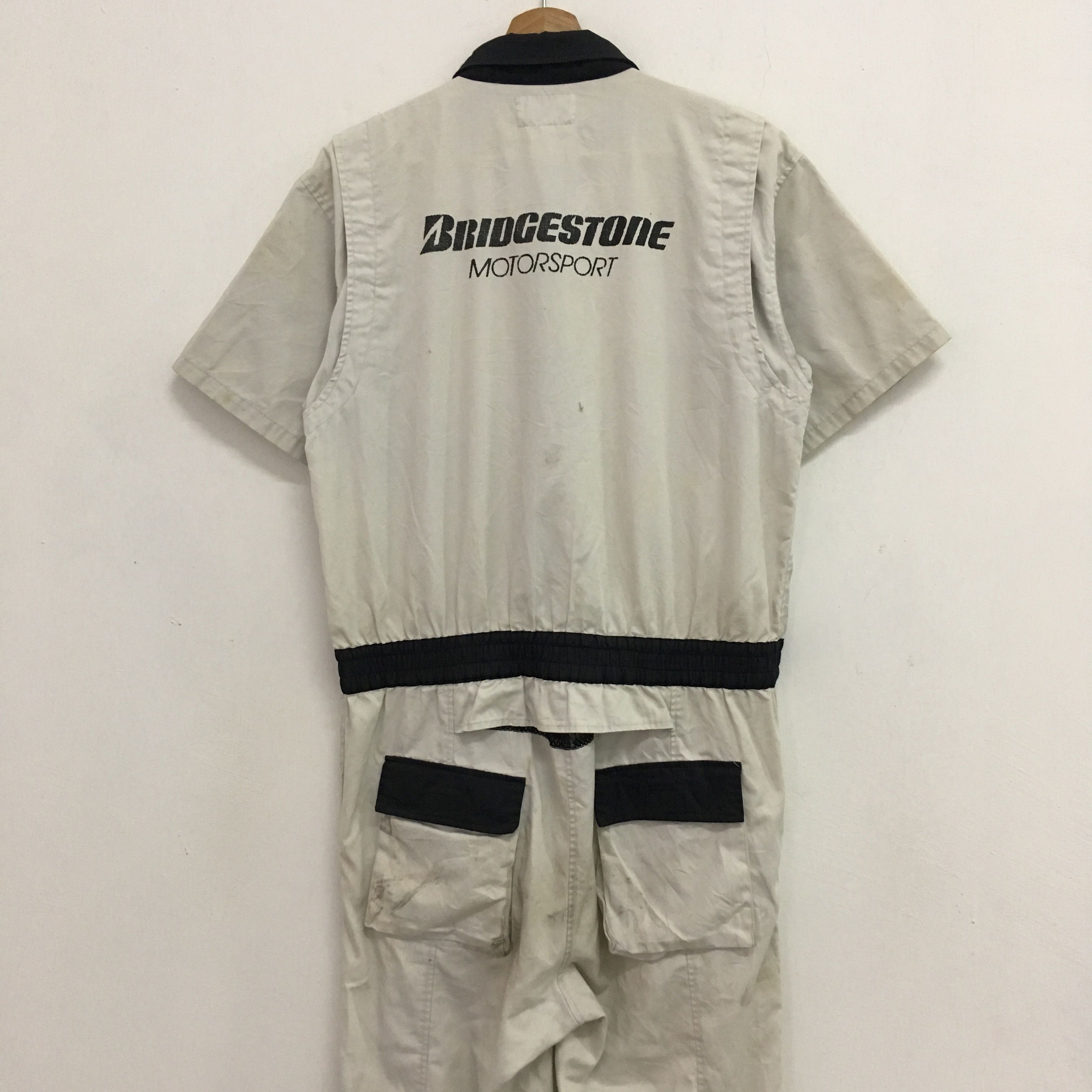 Japanese Brand Vintage 90's Heavy Used Bridgestone Japan Motorsport Racing Size US 34 / EU 50 - 4 Thumbnail