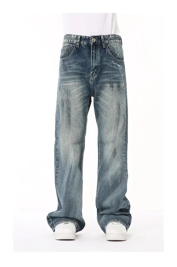 VIBE American retro distressed gradient flared casual jeans Size US 32 / EU 48 - 3 Thumbnail