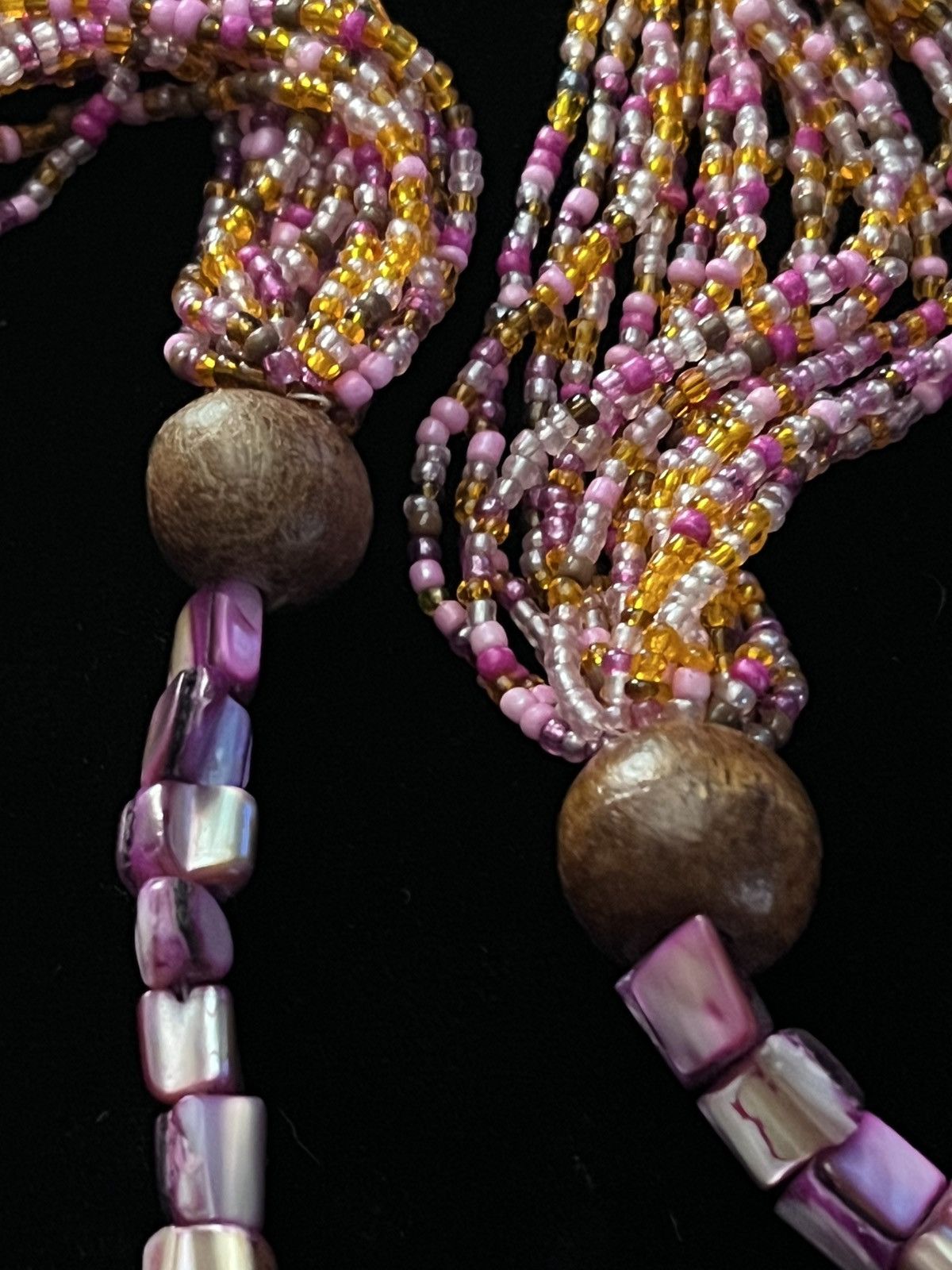 Other Vintage Bohemian Multi-Strand Seed Bead & Shell Necklace Size ONE SIZE - 4 Thumbnail