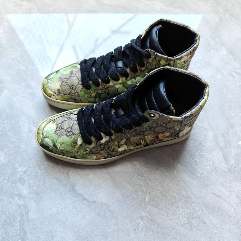 Gucci Gucci High Top Canvas Sneakers for Men 0079 Size US 8 / EU 41 - 1 Thumbnail