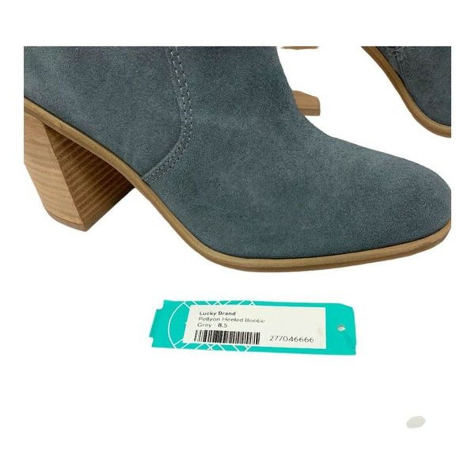 Lucky Brand Lucky Brand Pellyon Stack Heel Bootie Gray 8.5 NWT $149 MSRP Size US 8.5 / IT 38.5 - 6 Thumbnail