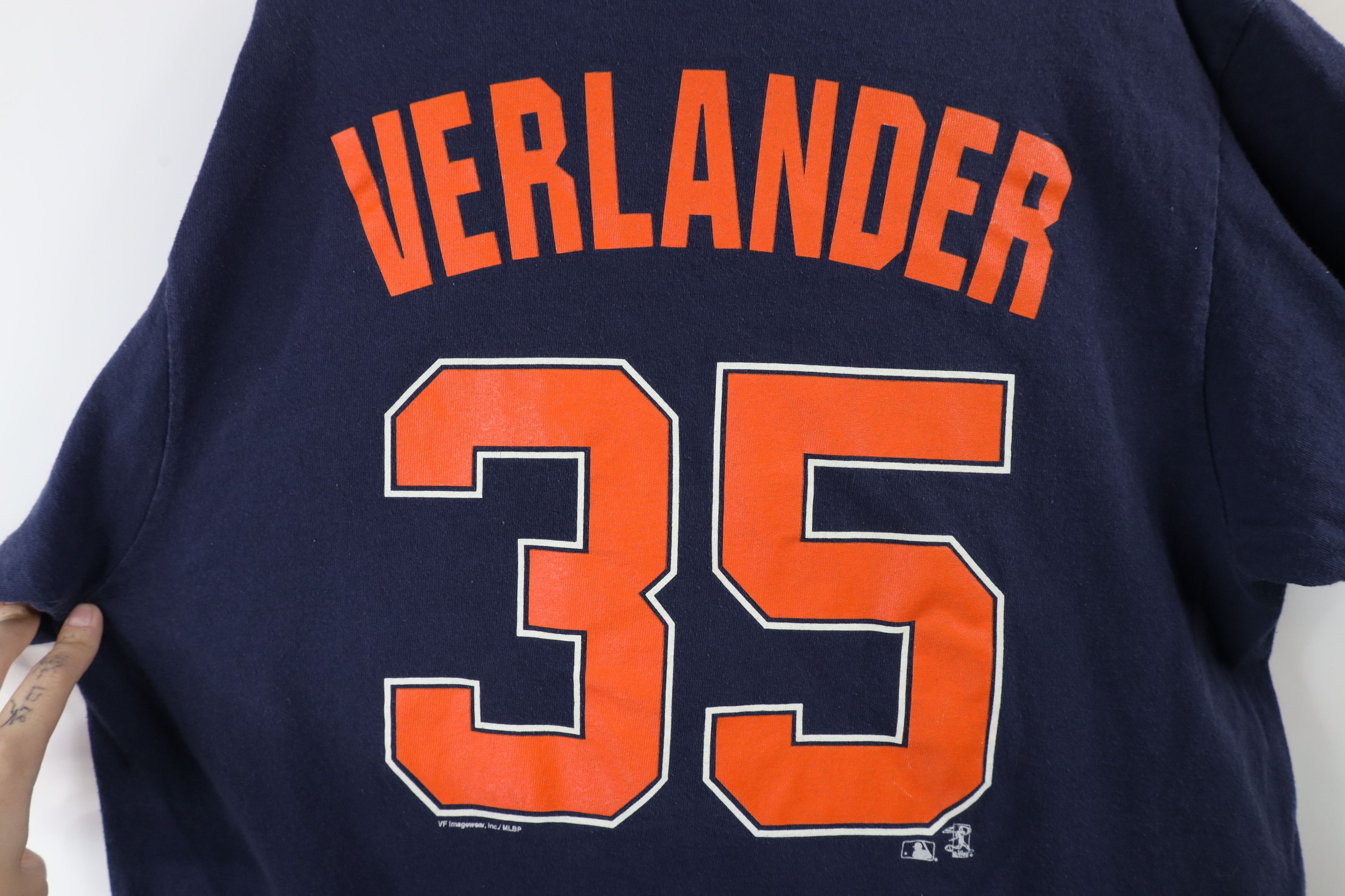 Vintage Vintage Y2K Justin Verlander Detroit Tigers Baseball T-Shirt Size US L / EU 52-54 / 3 - 8 Thumbnail