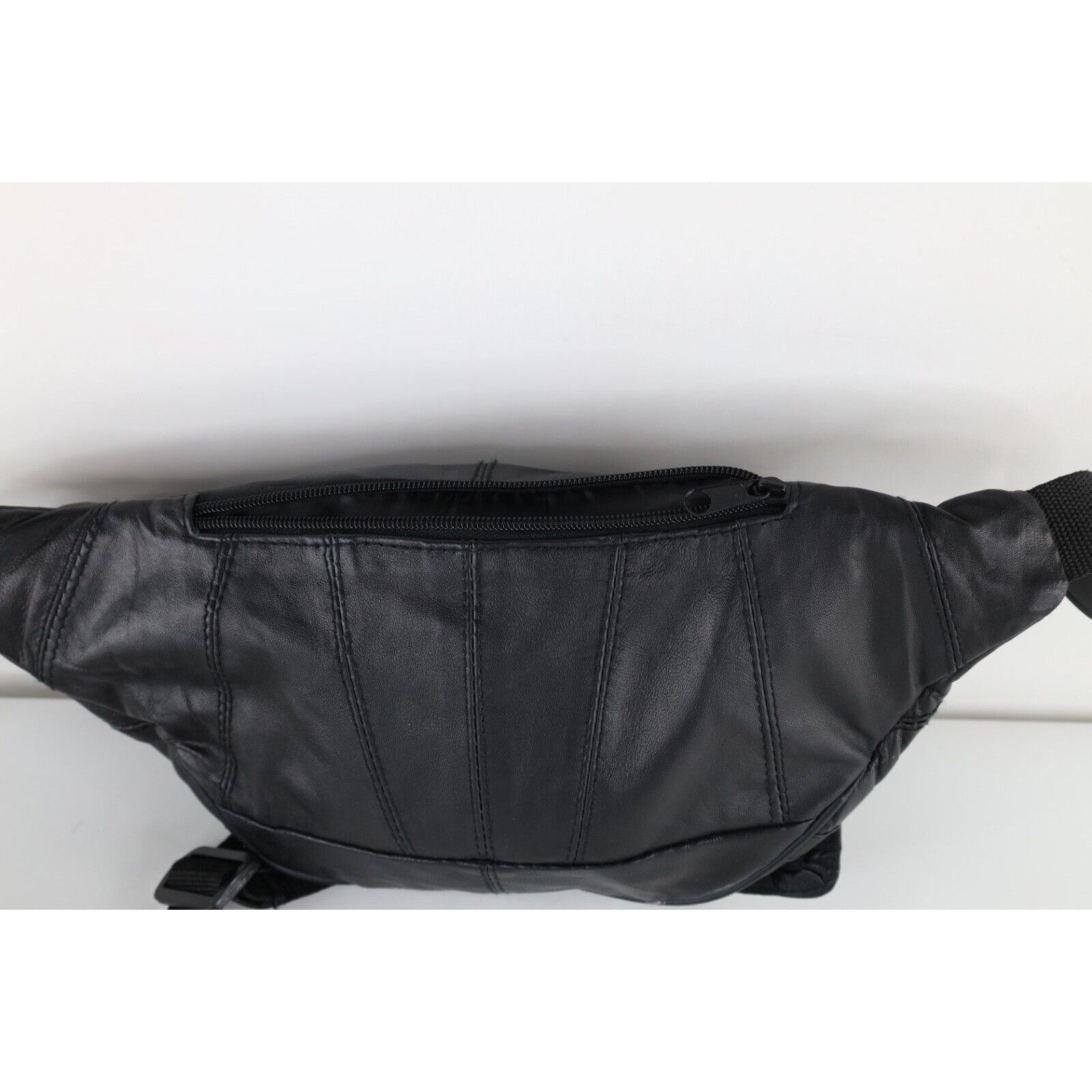 Vintage Vintage 90s Streetwear Leather Belted Festival Fanny Pack Size ONE SIZE - 6 Thumbnail