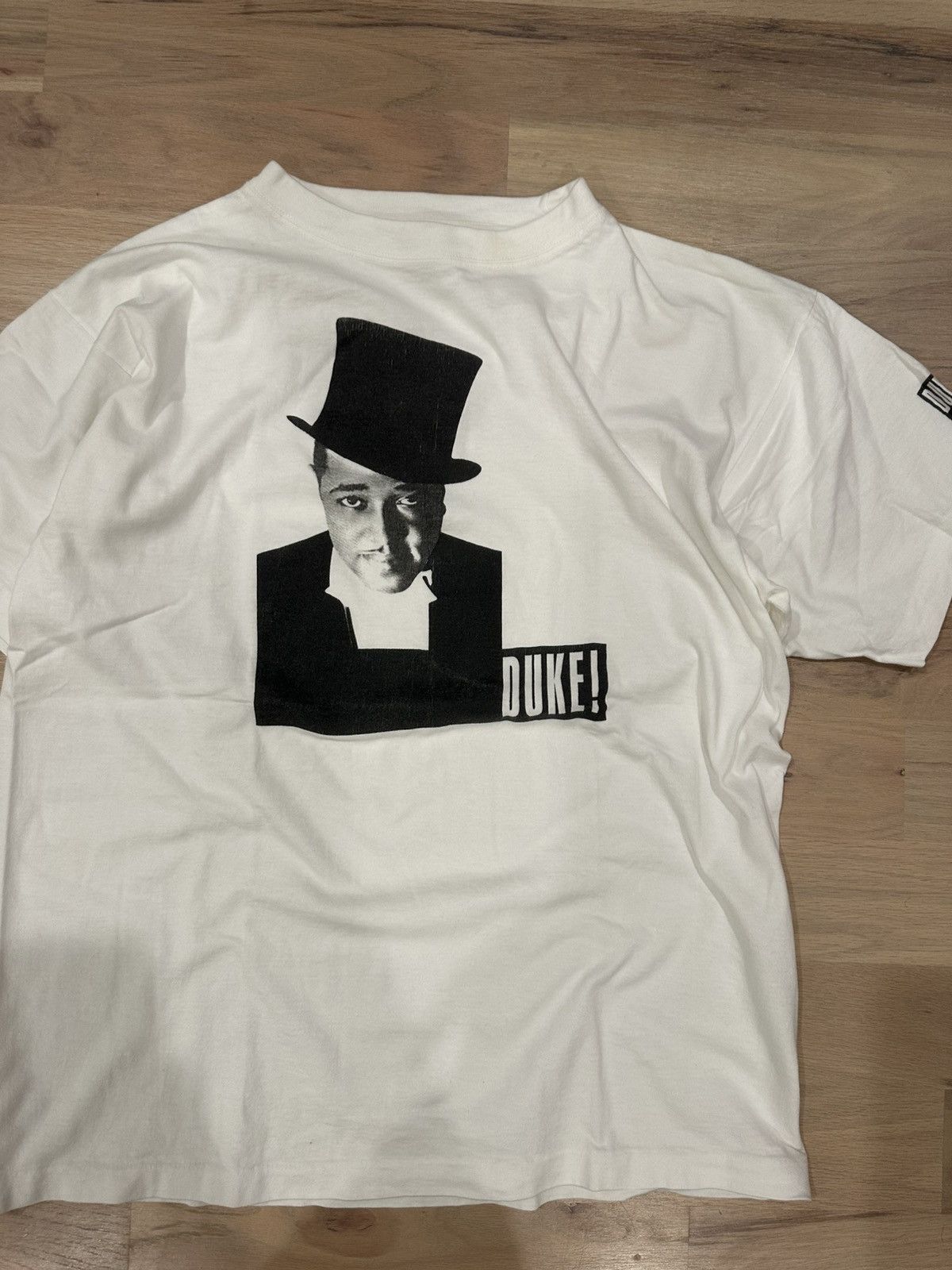 Band Tees Vintage 90s Duke Ellington White Tee Single Stitched Large Size US L / EU 52-54 / 3 - 1 Thumbnail