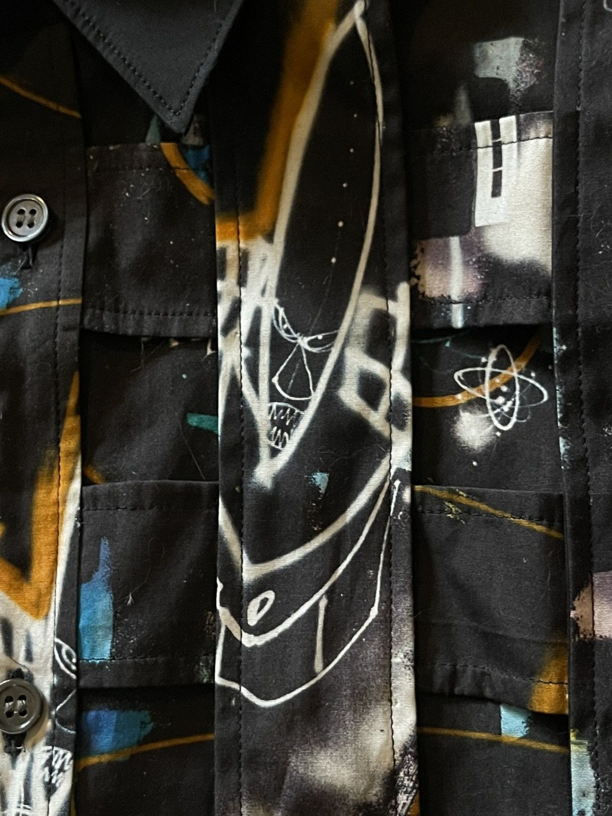 Comme des Garcons Comme des Garçons SHIRT x Futura 2000 Rare Lattice Button Up Size US M / EU 48-50 / 2 - 4 Thumbnail