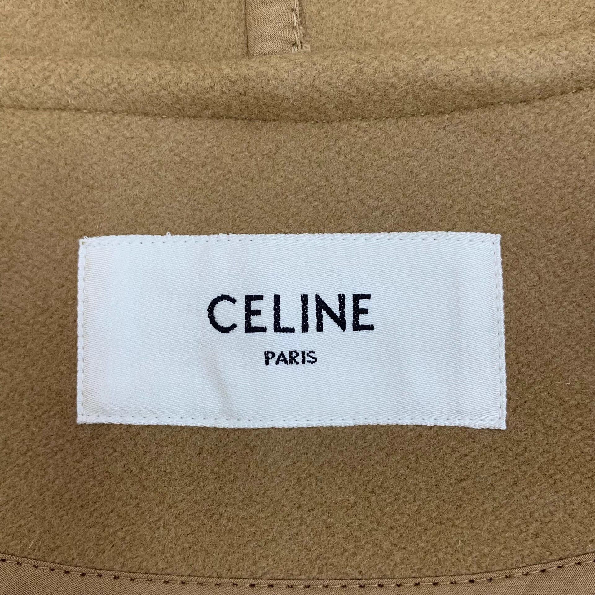 Celine Celine Hooded Long-Sleeved Bathrobe-Style Belted Coat, Size S / US 4 / IT 40 - 6 Thumbnail