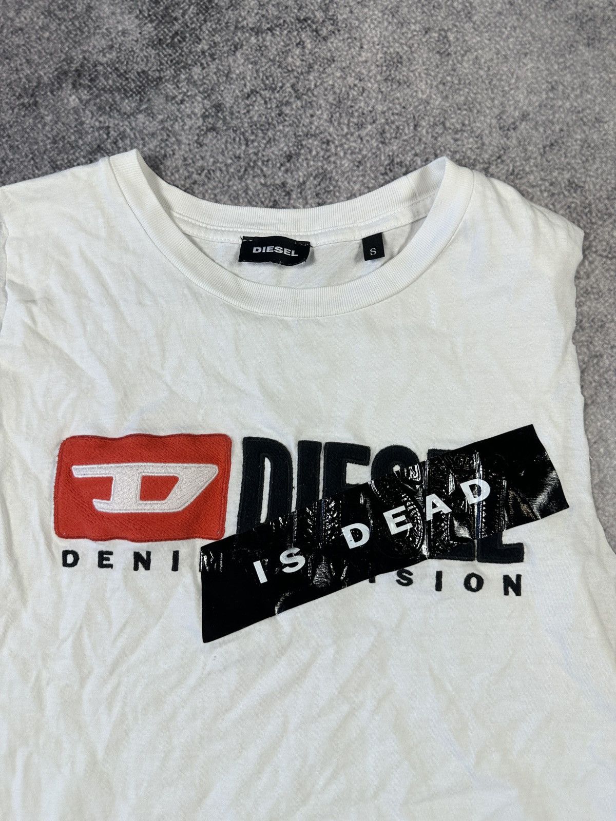 Diesel Y2K Vintage Big Logo Diesel Tank Top Streetwear Rare Casual Size US S / EU 44-46 / 1 - 2 Thumbnail