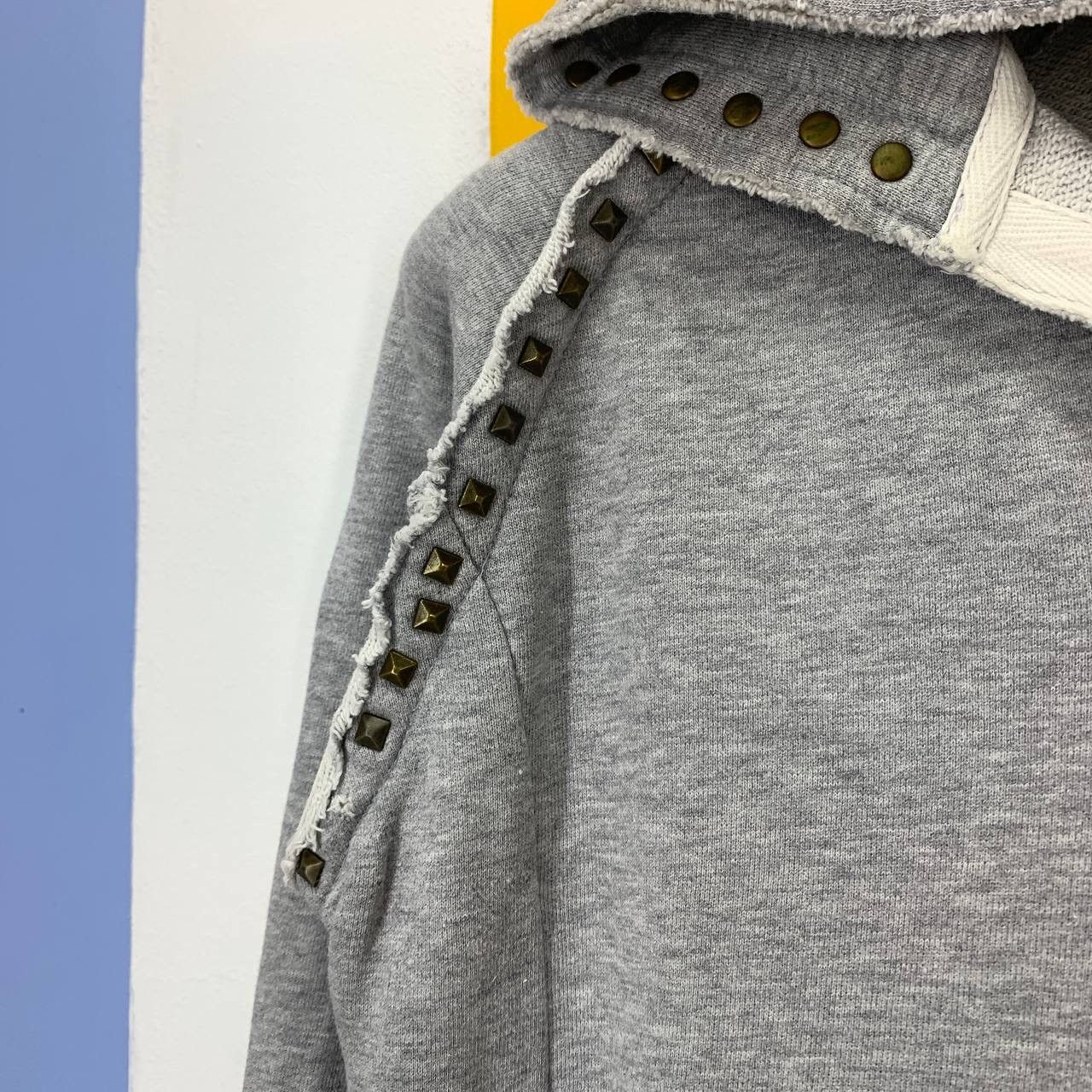 Katharine Hamnett London HAMNETT Cut & Sewn Stud Hoodie #2544/Q Size S / US 4 / IT 40 - 2 Thumbnail