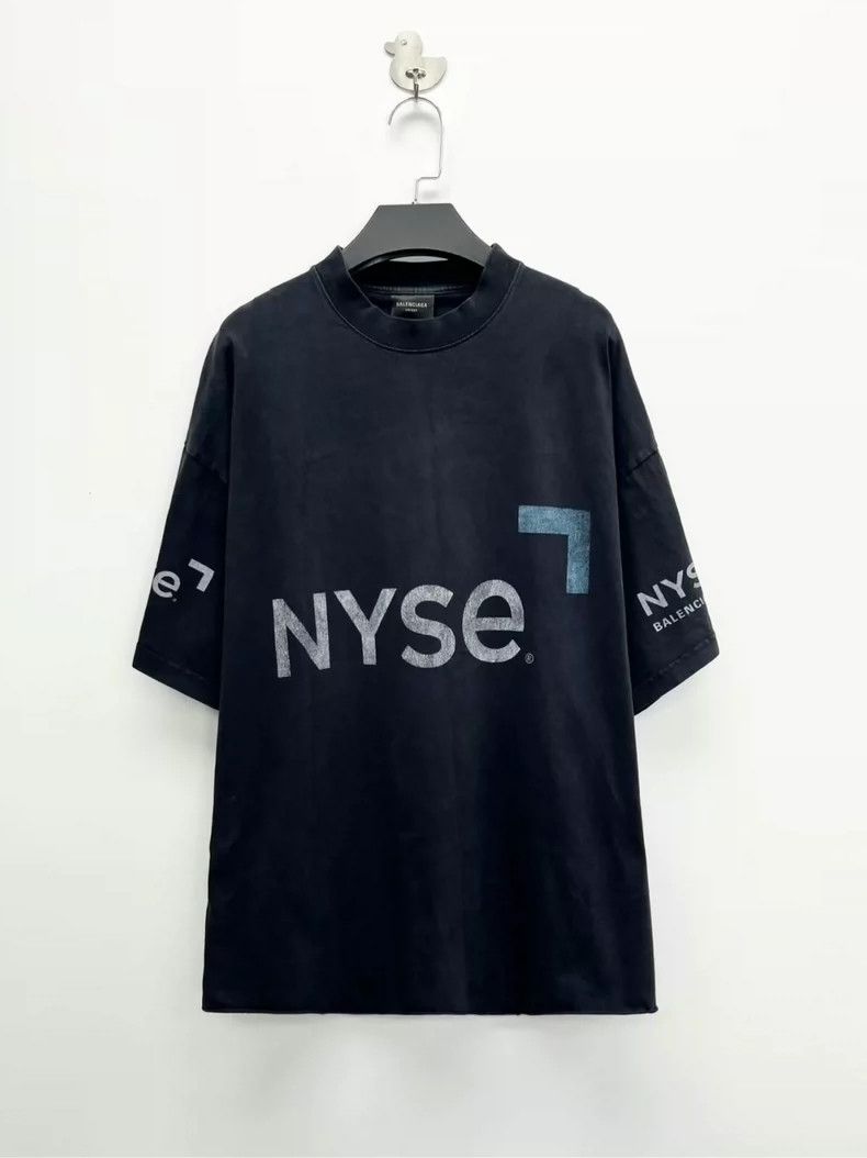 Balenciaga Balenciaga Washed and Worn Black and Blue NYSE Limited Let Size US M / EU 48-50 / 2 - 1 Thumbnail