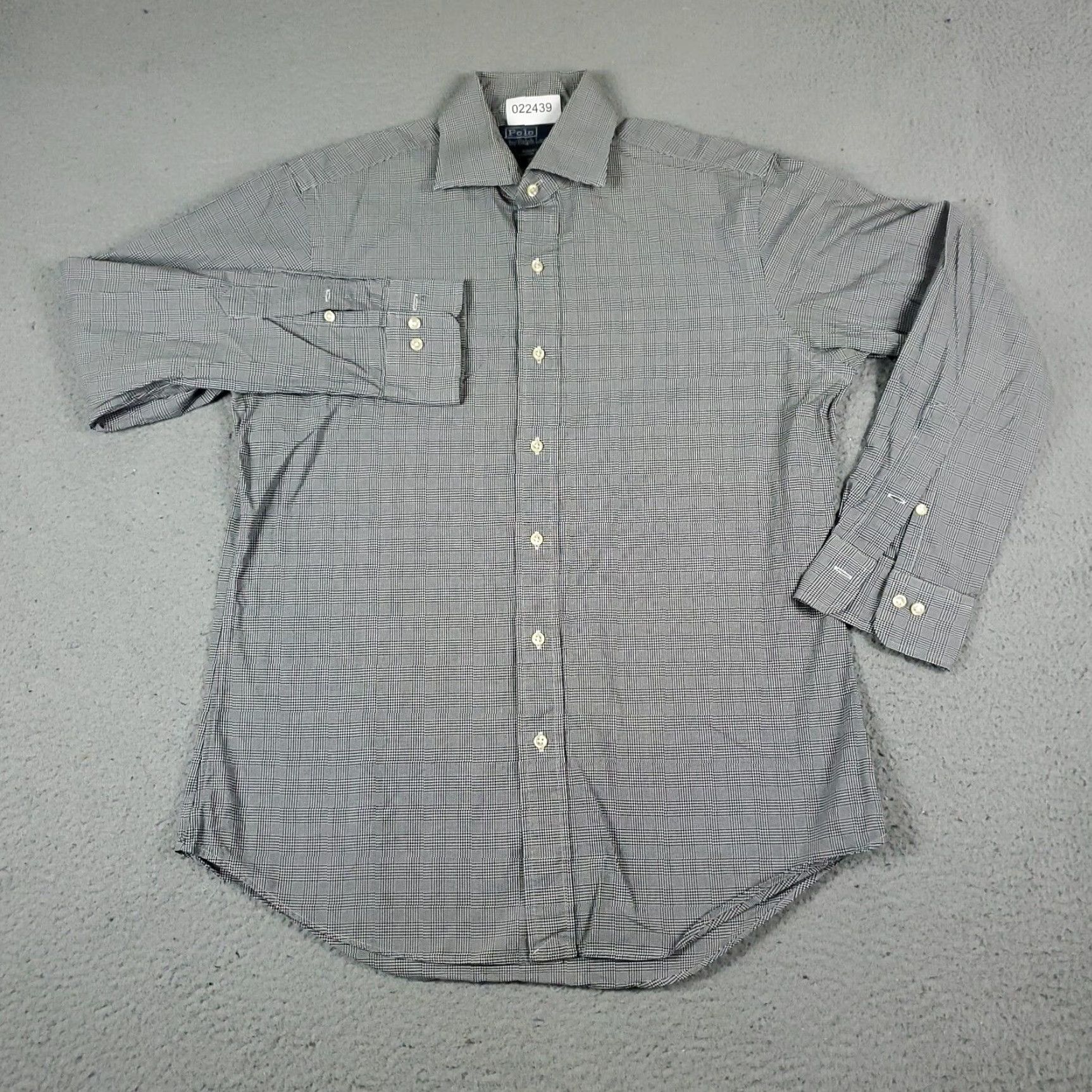 Ralph Lauren Ralph Lauren Shirt Mens 15.5 Gray Plaid Dress Shirt Long Sleeve Button-Down Cotton Regular Size 40R - 2 Thumbnail