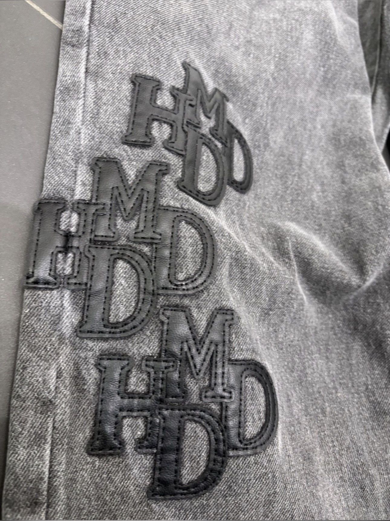 HMDD HMDD Patch Jeans Black/Gray XX-Large Size US 38 / EU 54 - 2 Thumbnail