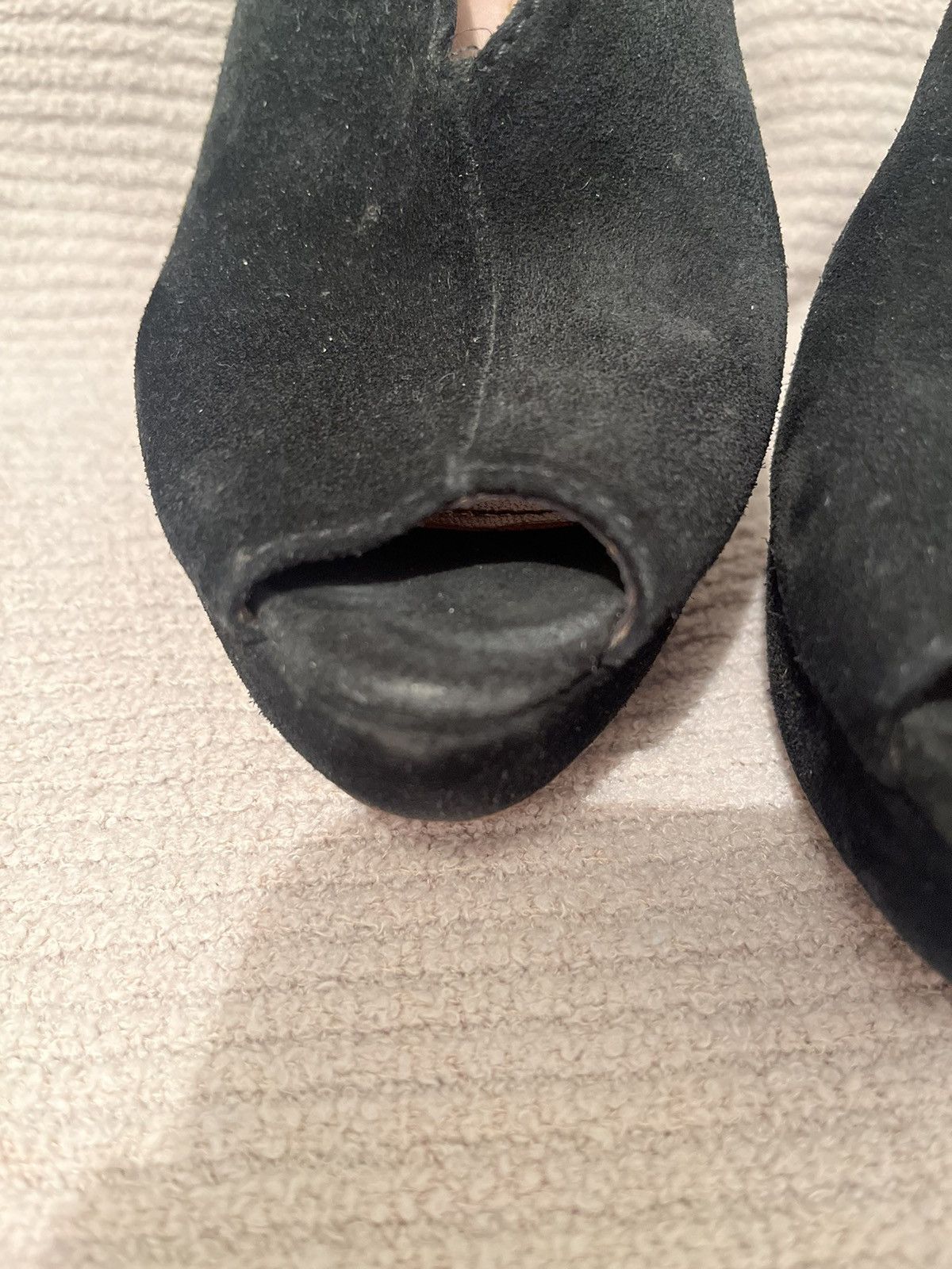 Prada Prada Nero Black Suede Stilettos. Size US 6.5 / IT 36.5 - 19 Thumbnail