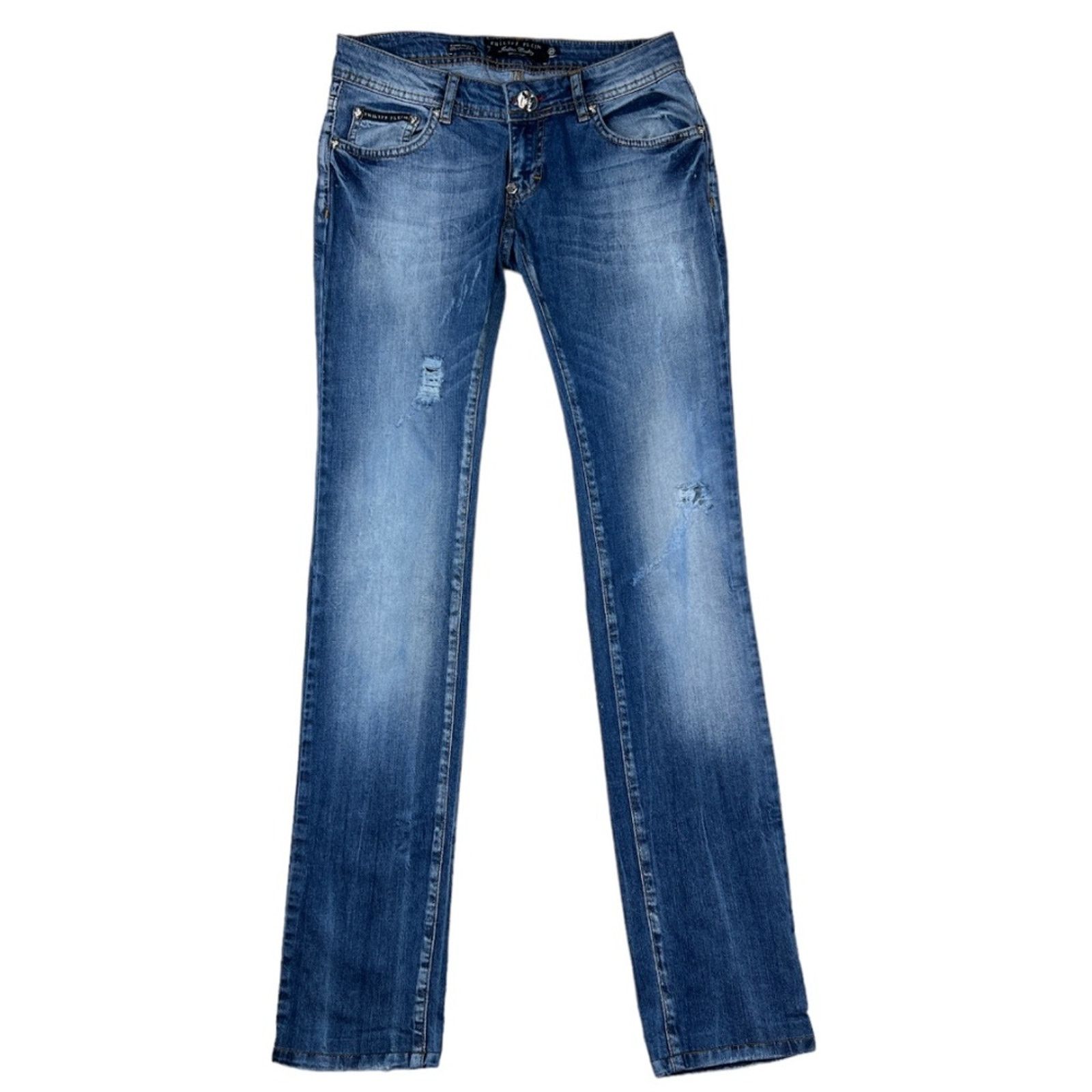 Philipp Plein Philipp Plein Blue Jeans | Size 28 Size 28" / US 6 / IT 42 - 1 Thumbnail