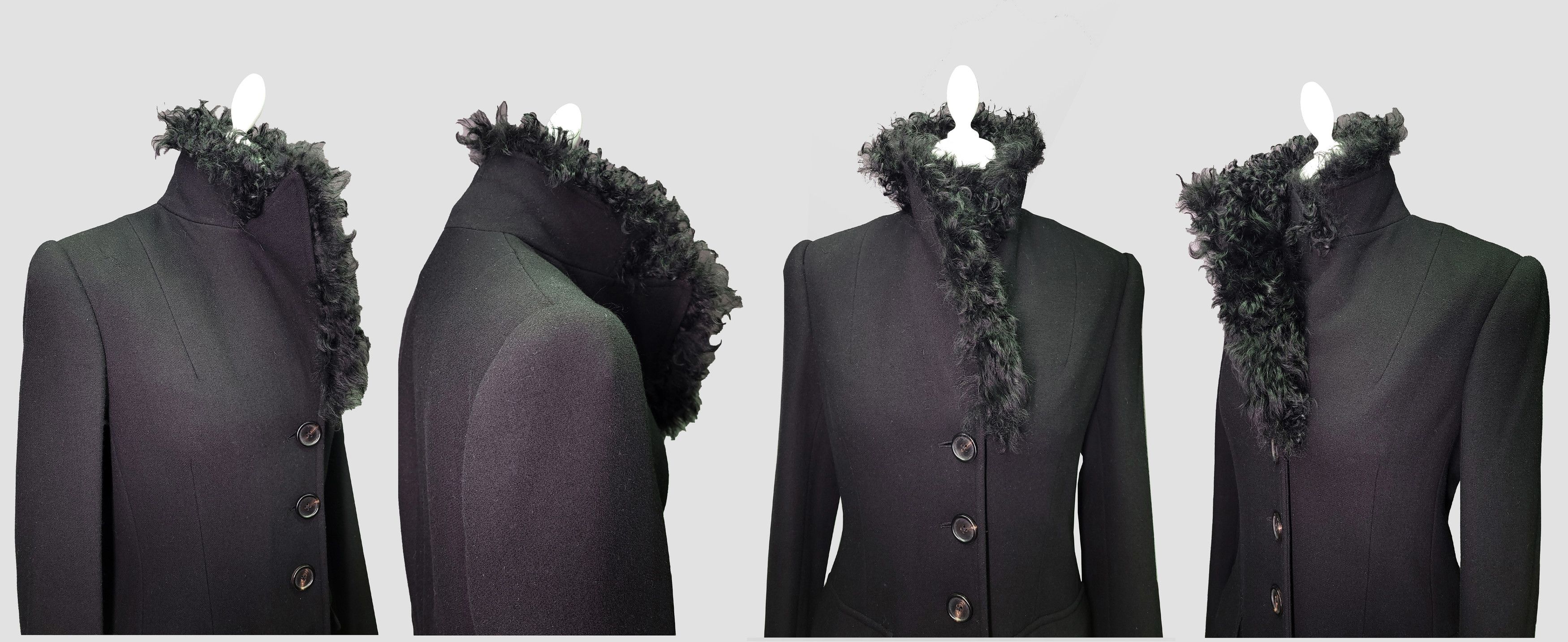 Ralph Lauren Purple Label Ralph Lauren Collection_ Lamb Shearling Trim _ Wool Coat Size M / US 6-8 / IT 42-44 - 6 Thumbnail