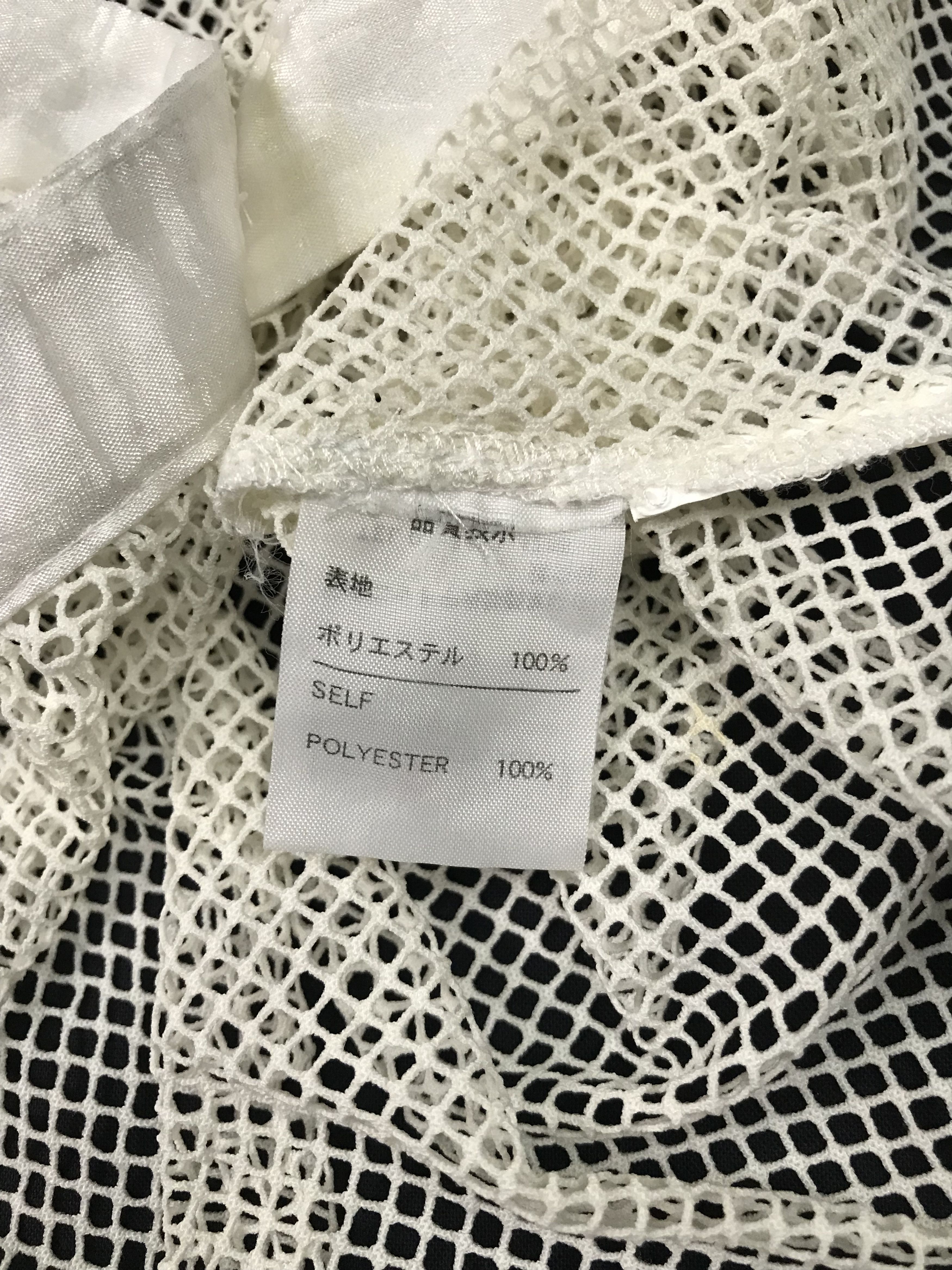 Japanese Brand (S146) Via Faburrica White See Through Sleeveless 42 Size S / US 4 / IT 40 - 8 Thumbnail