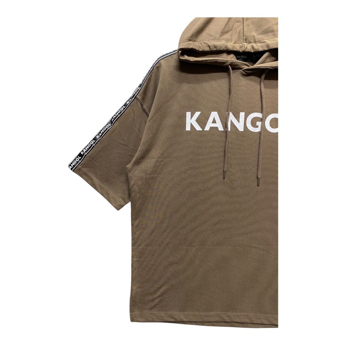 Kangol Hoodie Spellout Pullover Short Sleeve Size M