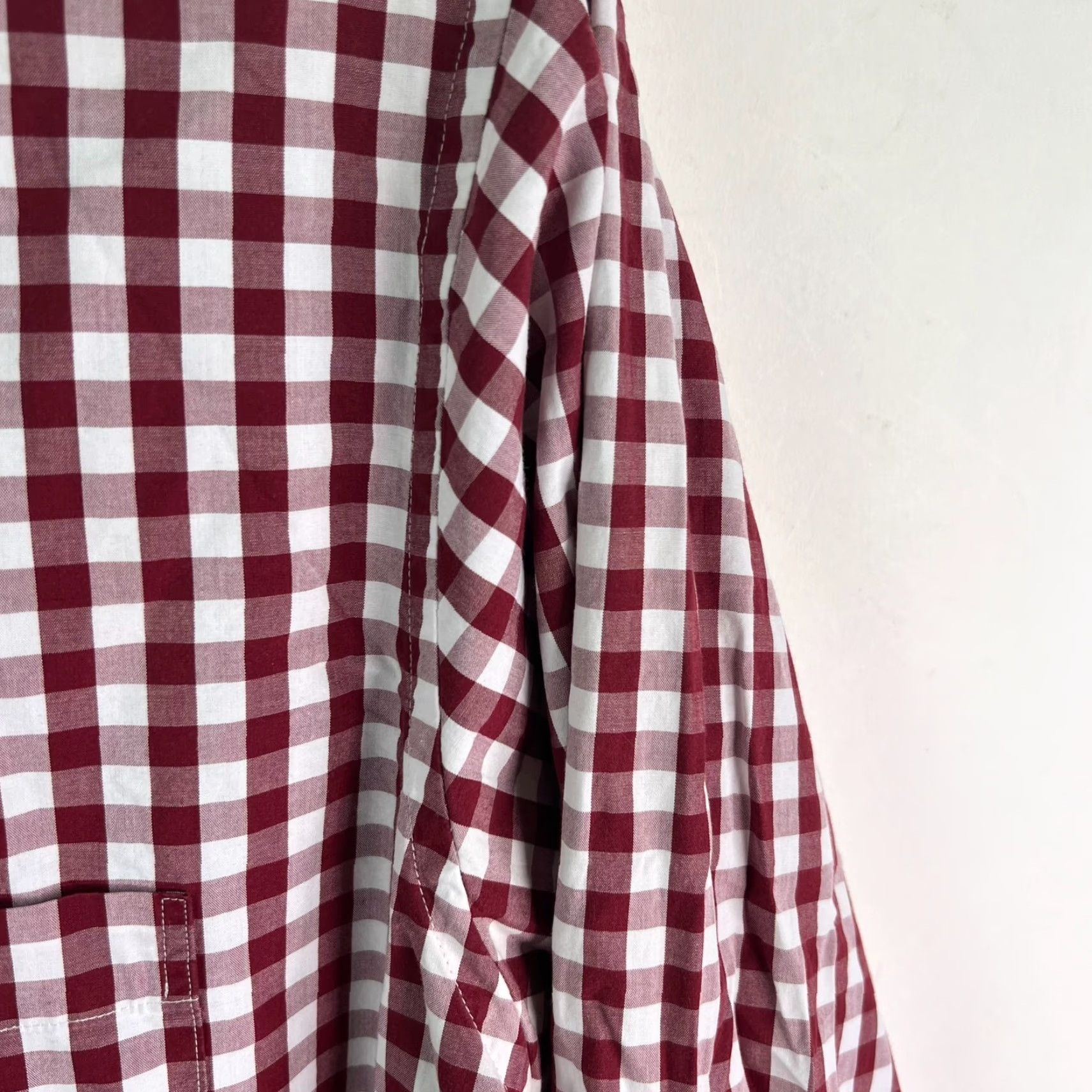 Brooks Brothers Brooks Brothers 346 Slim Fit Button-Down Shirt Mens XL Red Checkered Cotton Slim Shirt Men's Shirt Size US XL / EU 56 / 4 - 3 Thumbnail