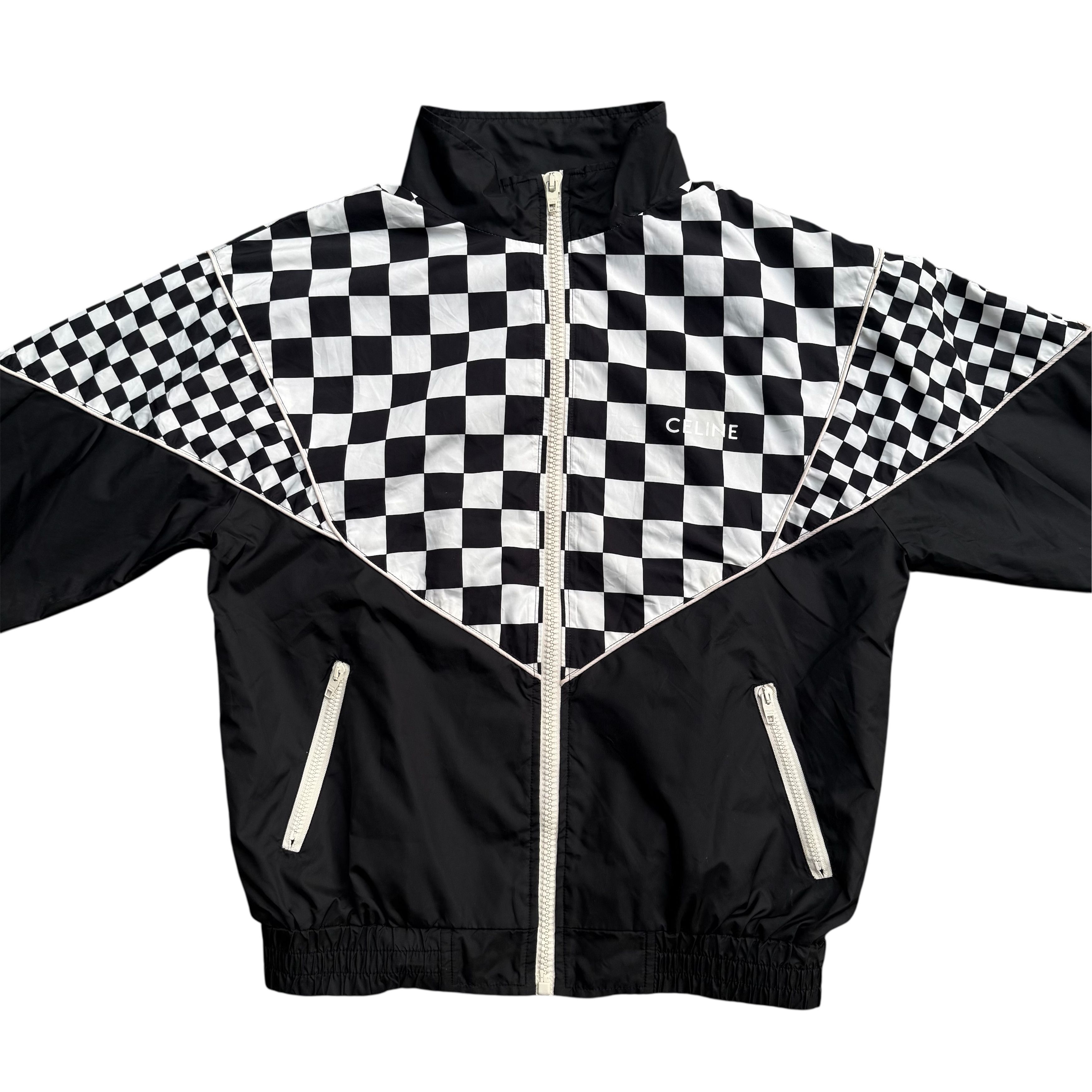 Celine Celine Checkered Windbreaker Jacket Size US M / EU 48-50 / 2 - 3 Thumbnail