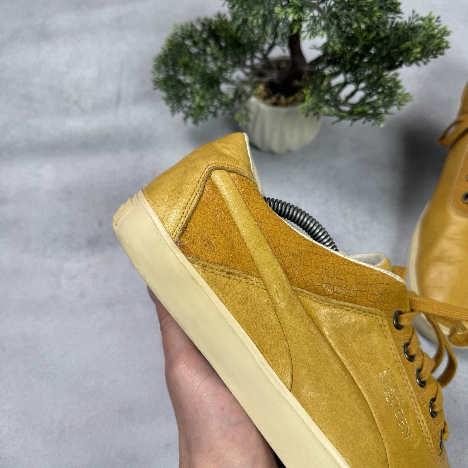 Puma Vintage Puma x Alexander McQueen Low Top Leather Shoes Size US 12 / EU 45 - 3 Thumbnail