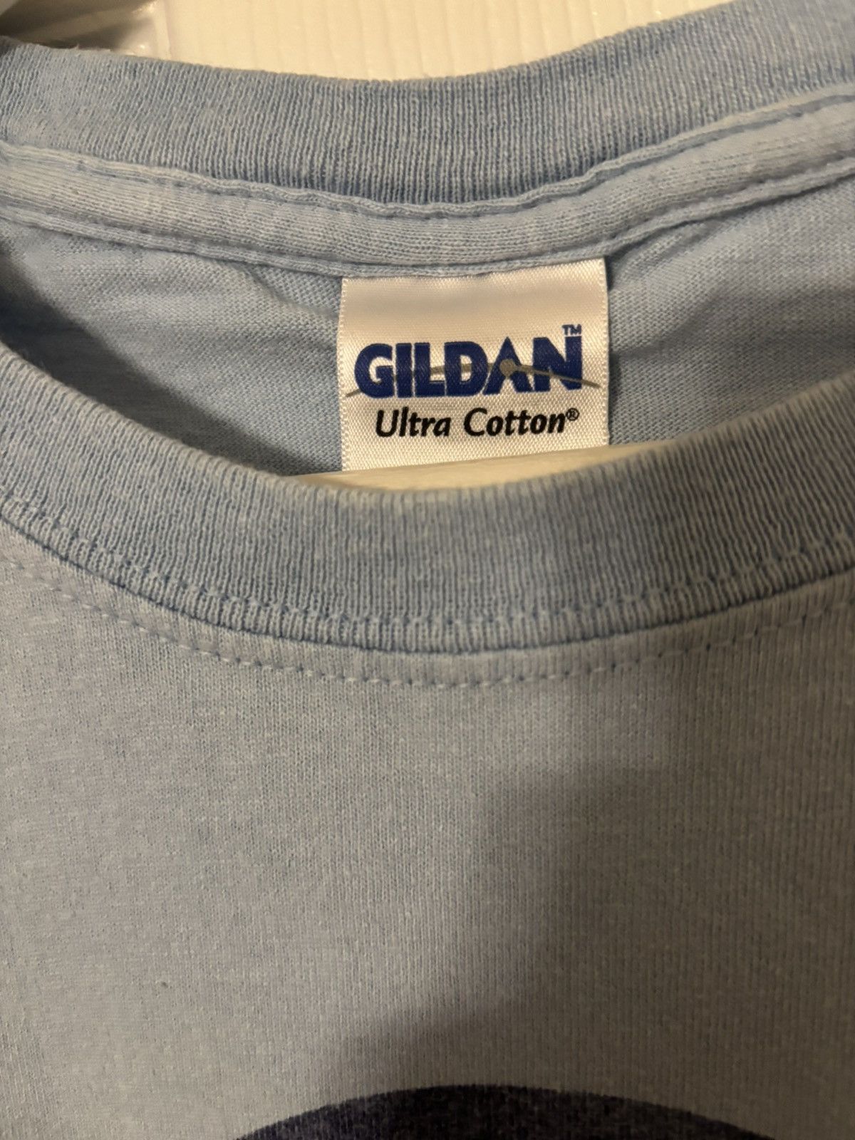 Gildan Vintage Gildan Light Blue Matra Simca Logo Tee Size US L / EU 52-54 / 3 - 3 Thumbnail