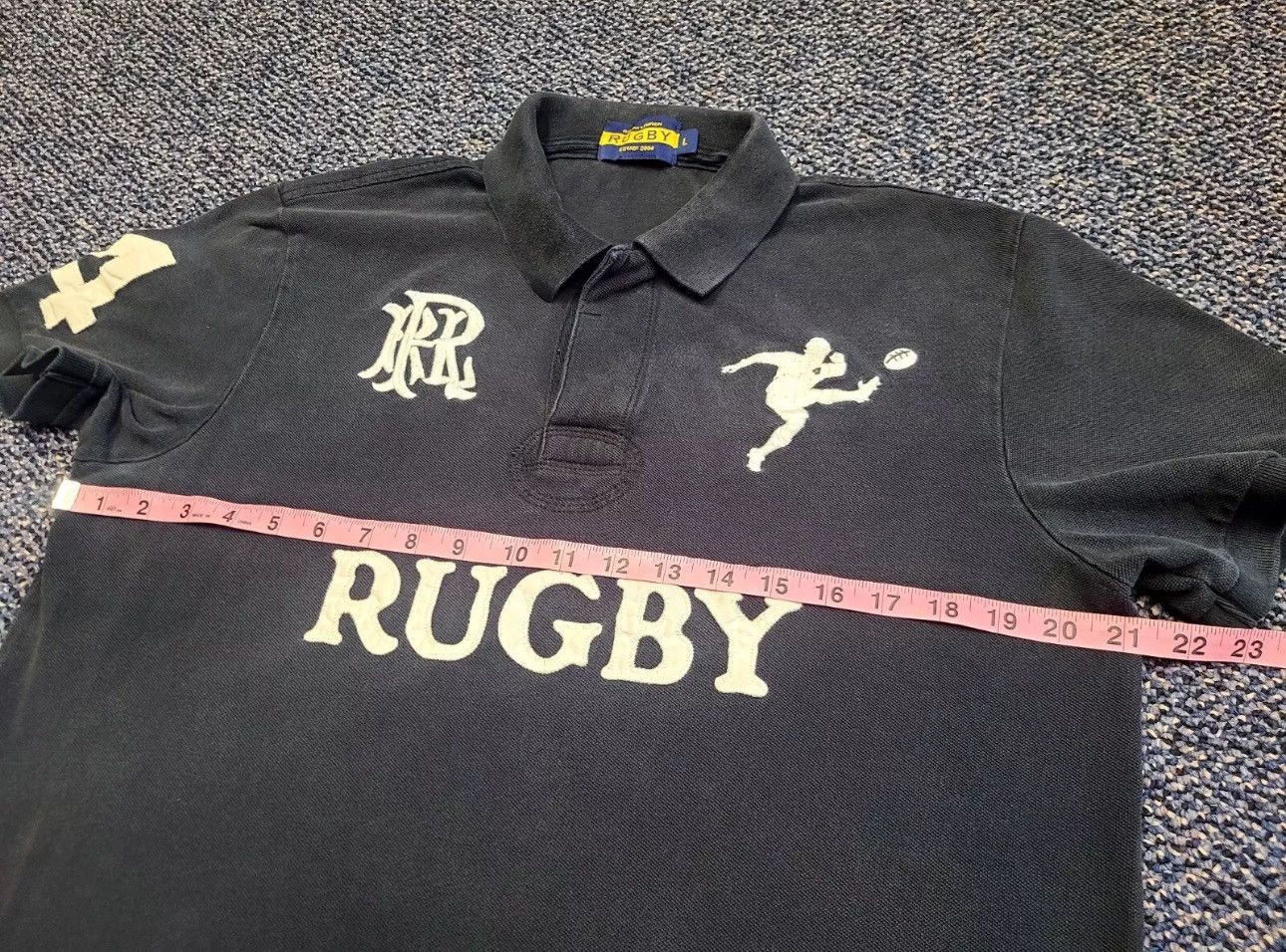 Polo Ralph Lauren × Ralph Lauren × Rugby Ralph Lauren Polo Rugby Kicker Ralph Lauren Shirt (RARE) Size US L / EU 52-54 / 3 - 11 Thumbnail