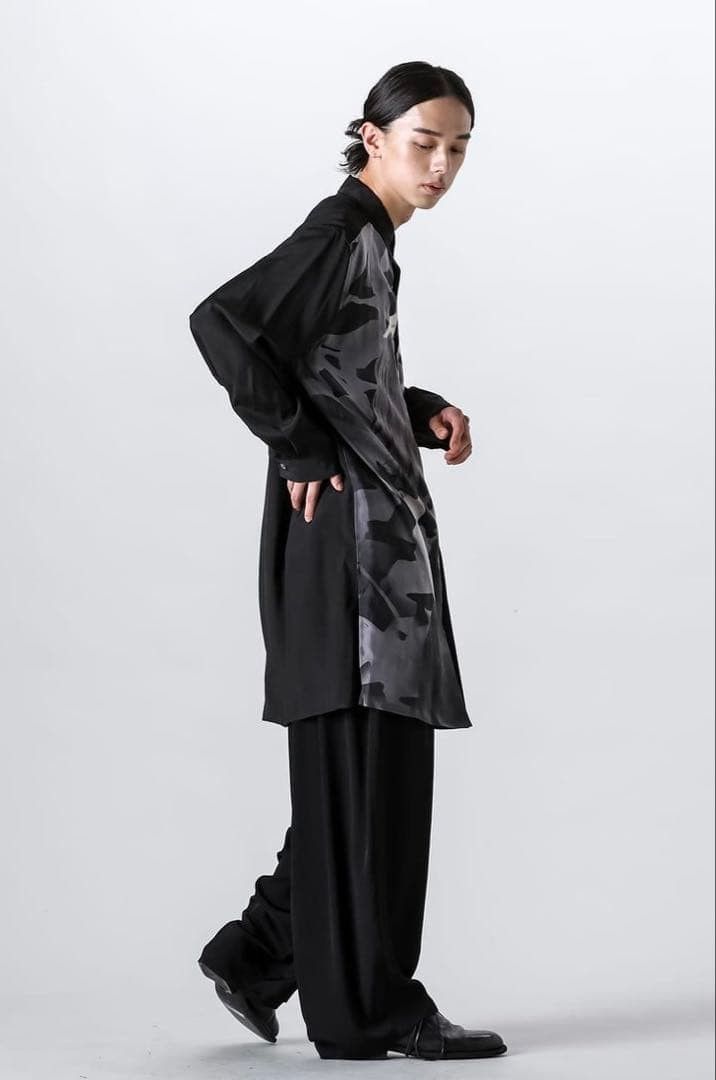 Yohji Yamamoto YOHJI YAMAMOTO POUR HOMME Printed Long Sleeve Shirt Size US L / EU 52-54 / 3 - 4 Thumbnail