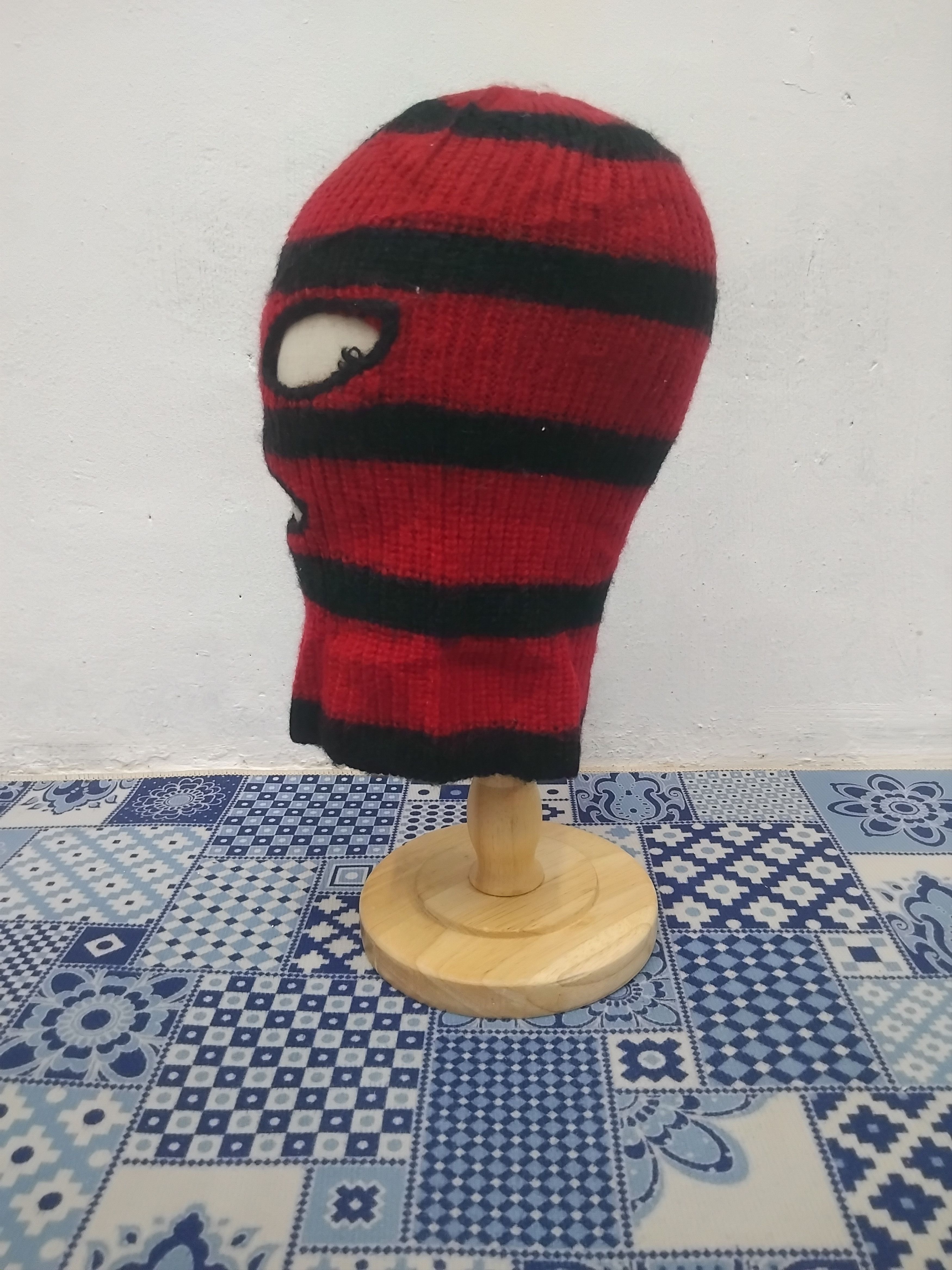 Japanese Brand 💥Stripe mask streetwear beanie Size ONE SIZE - 5 Thumbnail