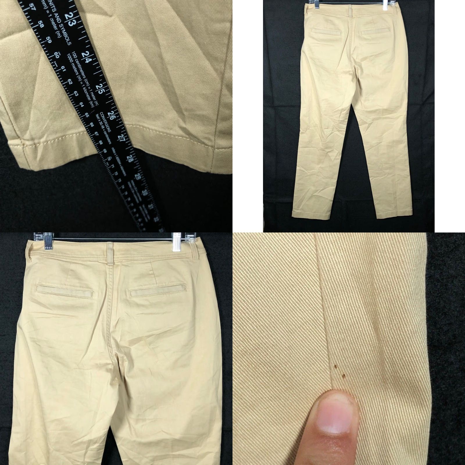 Vintage VINTAGE LL Bean Womens Pants Tan Petite Favorite Fit Organic Cotton Stretch 6P Size 24" / US 00 / IT 34 - 8 Thumbnail