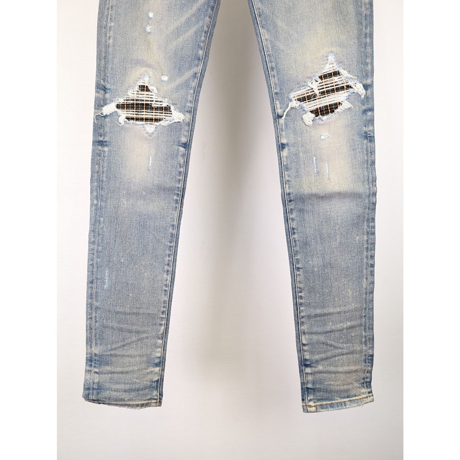 Amiri o1rshd1 MX1 Neon Plaid in Clay Indigo Size US 31 - 5 Thumbnail