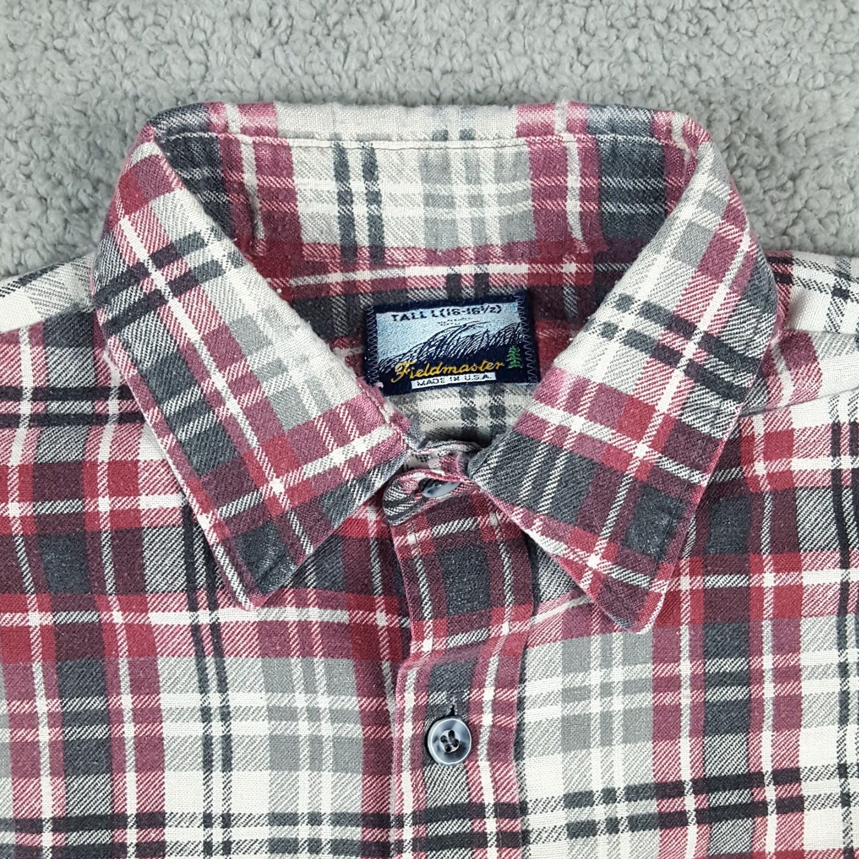 Vintage VINTAGE 80s Fieldmaster Plaid Flannel Shirt Men’s Large Tall Cotton Casual Workwear USA Made Size US L / EU 52-54 / 3 - 4 Thumbnail
