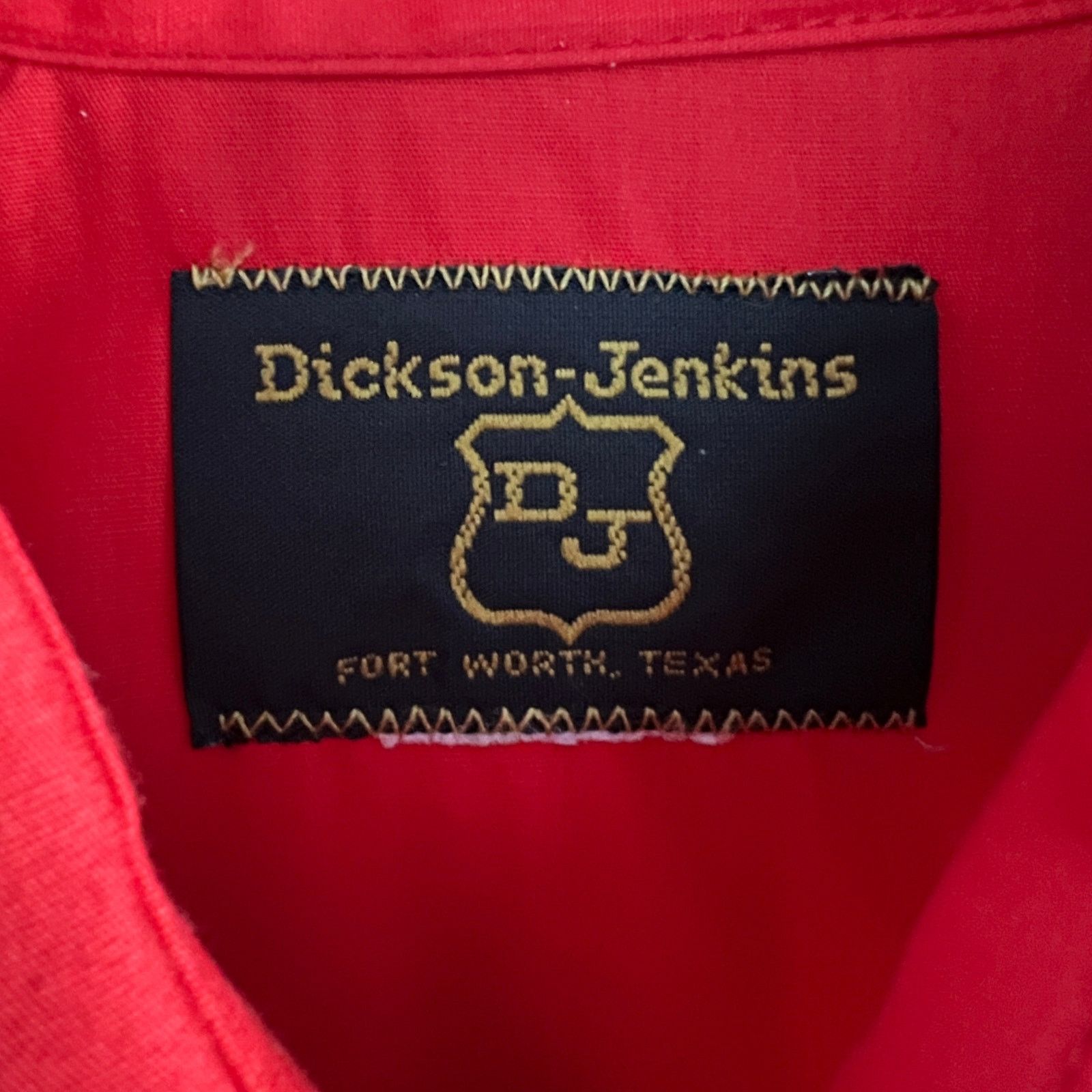 Vintage Dickson Jenkins TX Western Pearl Snap Red Shirt M 21x30 Size US M / EU 48-50 / 2 - 3 Thumbnail