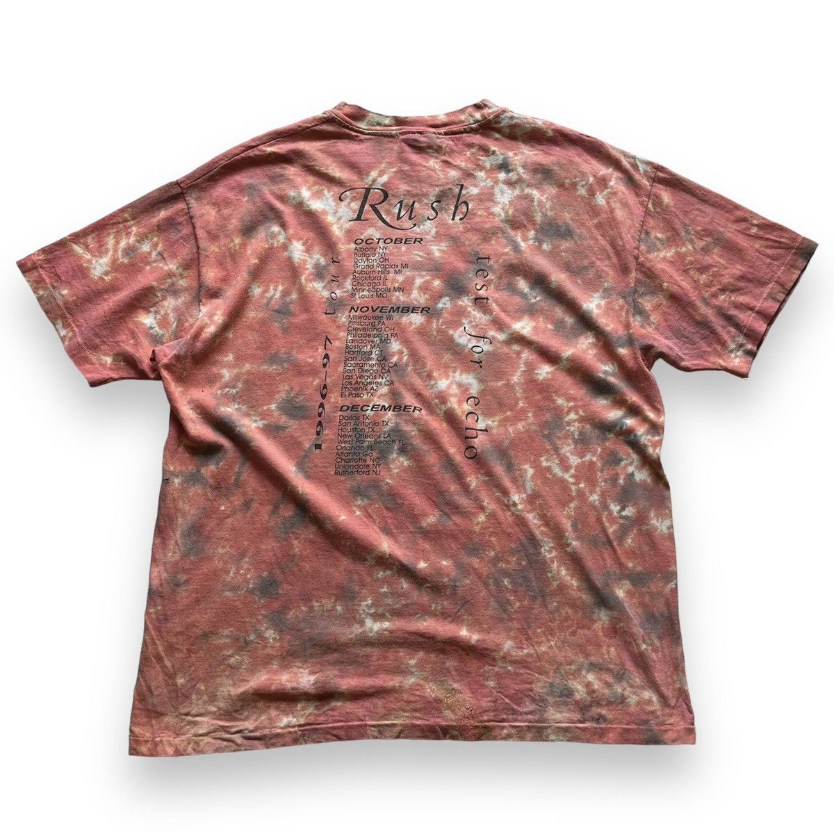 Vintage Tie Dye Vintage Rush Test For Echo 1996-1997 Tour Tees Size US XL / EU 56 / 4 - 2 Thumbnail