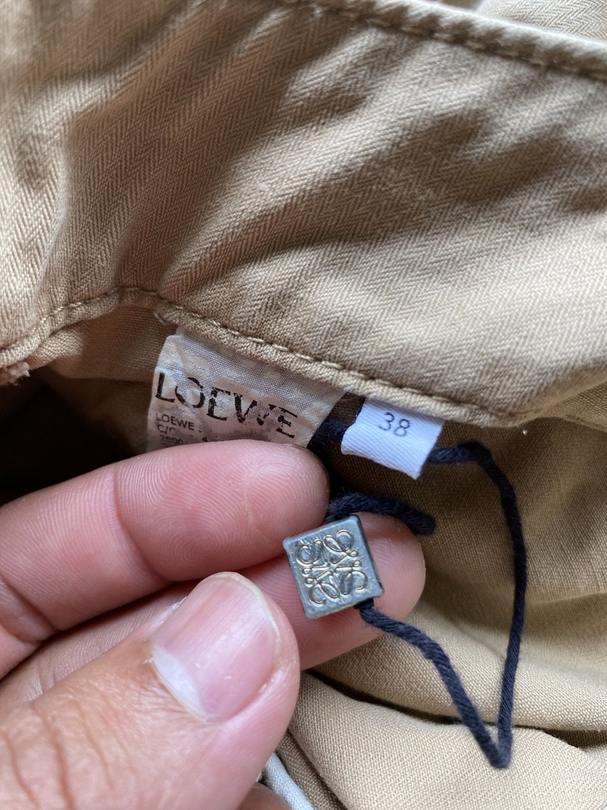 Loewe Loewe Cotton High Waist Cargo Pants Women Size 38" / US 16 / IT 52 - 10 Thumbnail