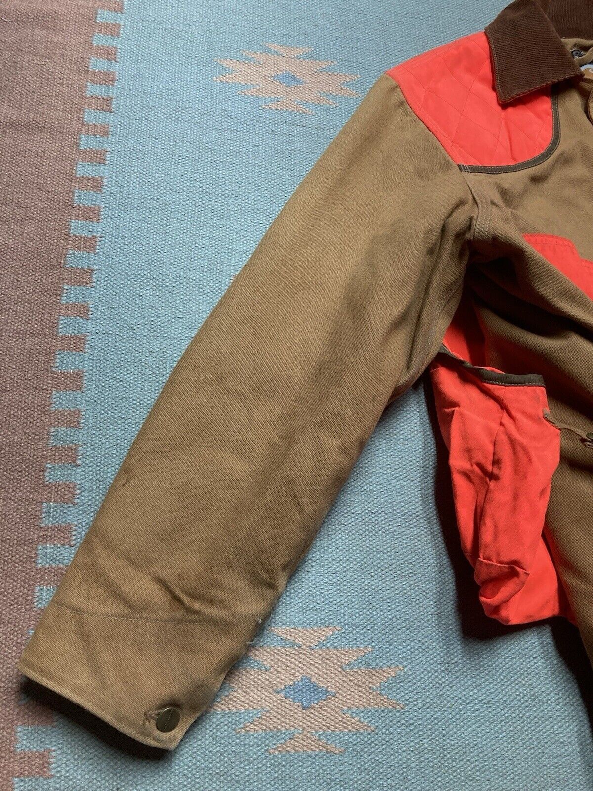 Carhartt × Vintage Vtg carhartt canvas jacket CB950 hunting coat hi vis blaze M Size US M / EU 48-50 / 2 - 5 Thumbnail