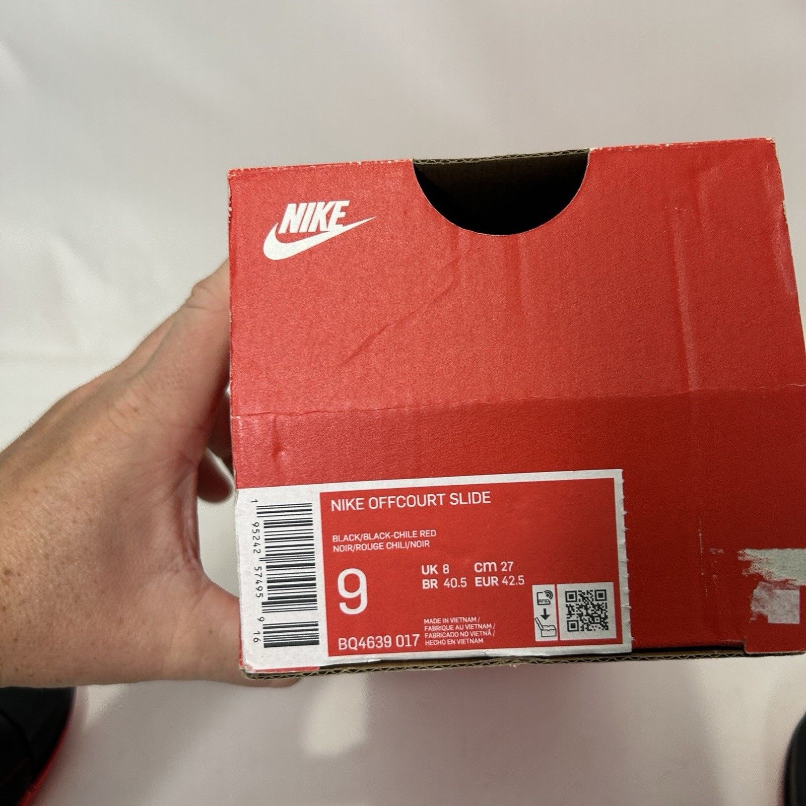 Nike Nike Offcourt Slide “Black/Chile Red” Sandals Size US 8.5 / EU 41-42 - 5 Thumbnail