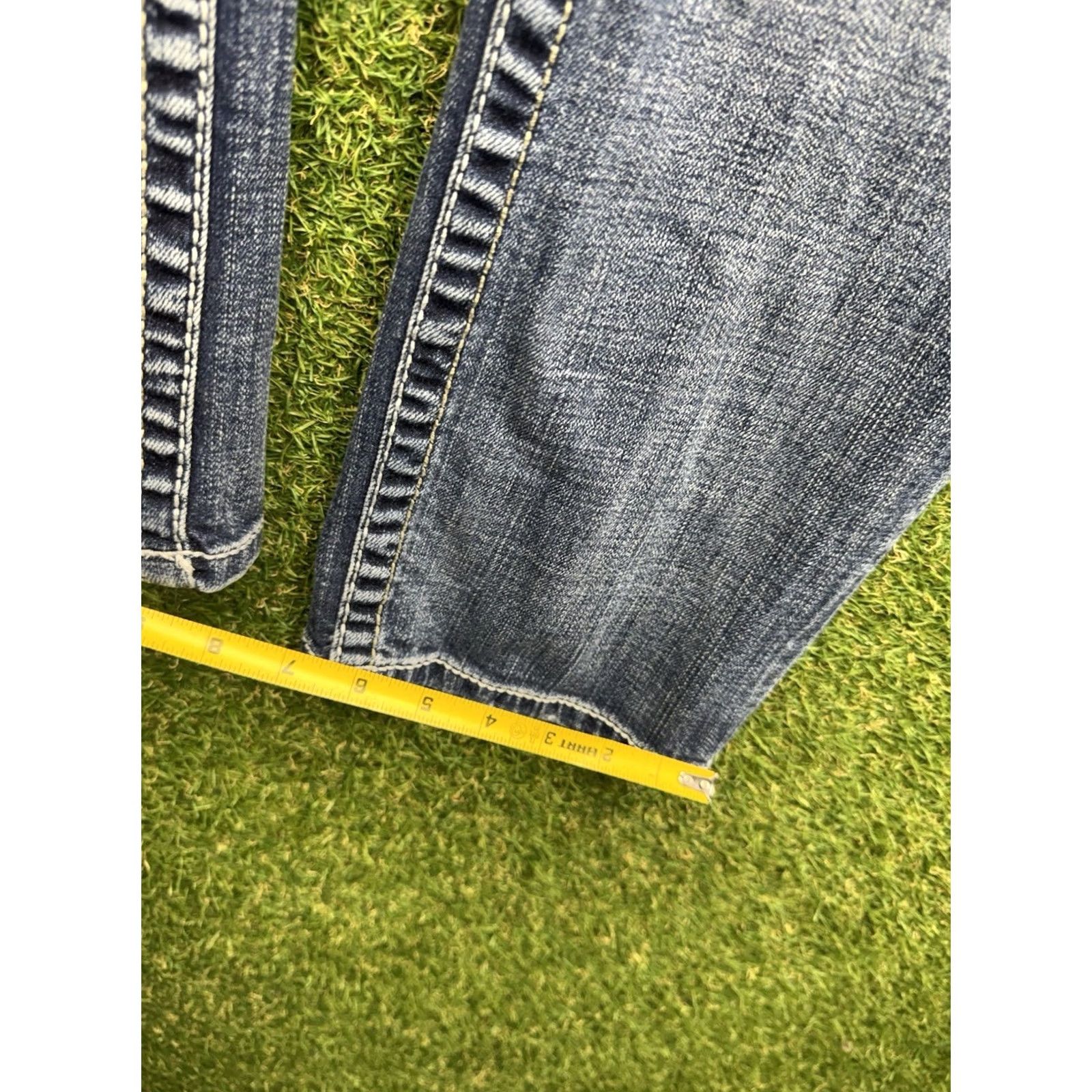 Vintage BKE Jeans Mens 40R Nolan Straight Leg Denim Buckle 5 Pocket Distressed Stretch Regular Jeans Mens Blue 40 Size US 40 / EU 56 - 6 Thumbnail