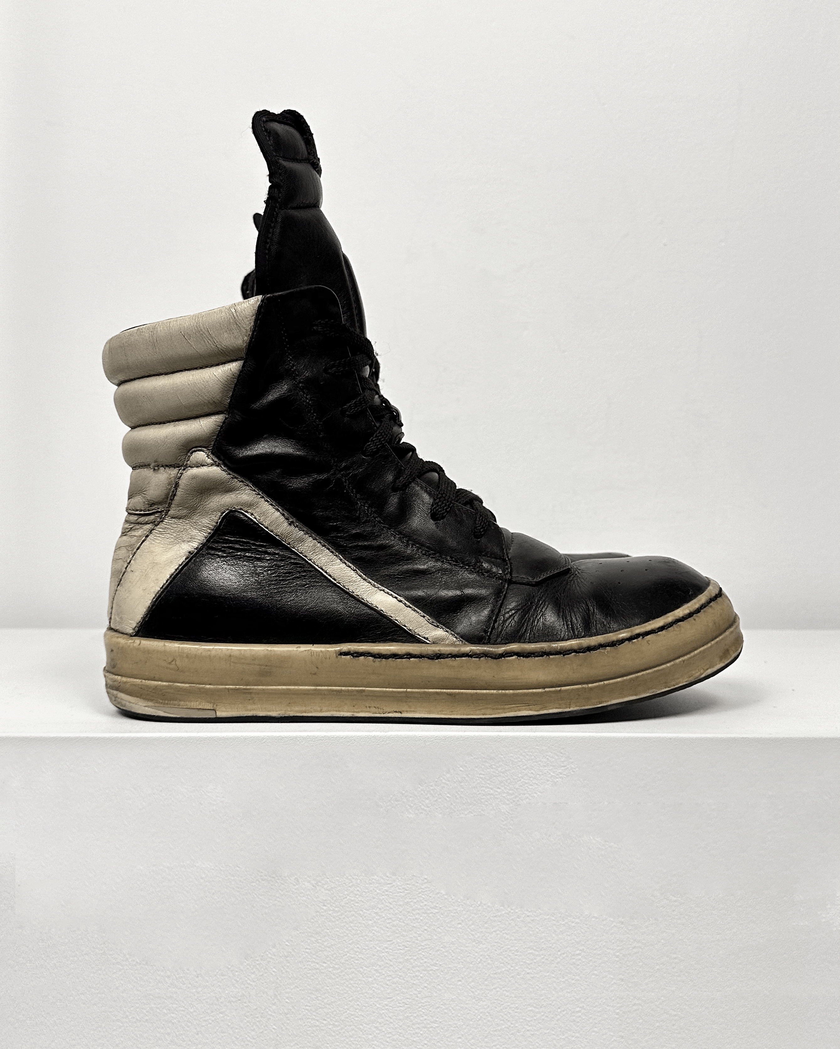 Rick Owens Rick Owens Black Milk Geobasket Size US 9 / EU 42 - 3 Thumbnail