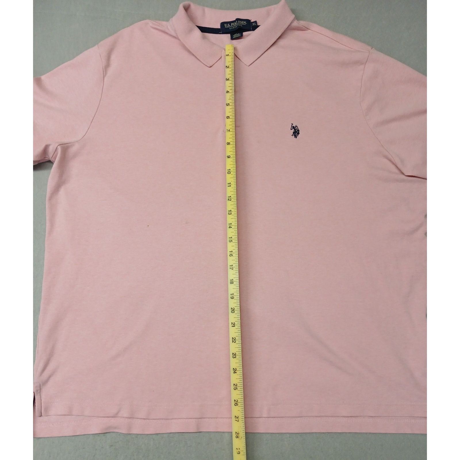 U.S. Polo Assn. U.S. Polo Assn. (3XL) Men's Pink Luxury Feel Polo Shirt Size US XXL / EU 58 / 5 - 15 Thumbnail