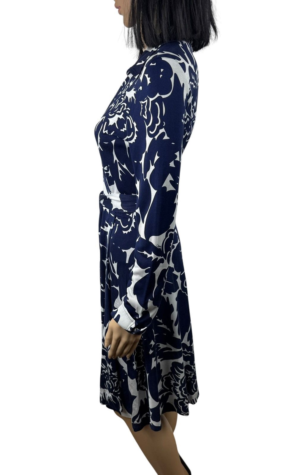 Diane von Furstenberg Diane Von Furstenberg Floral Printed Jersey Wrap Dress Silk Size M / US 6-8 / IT 42-44 - 6 Thumbnail