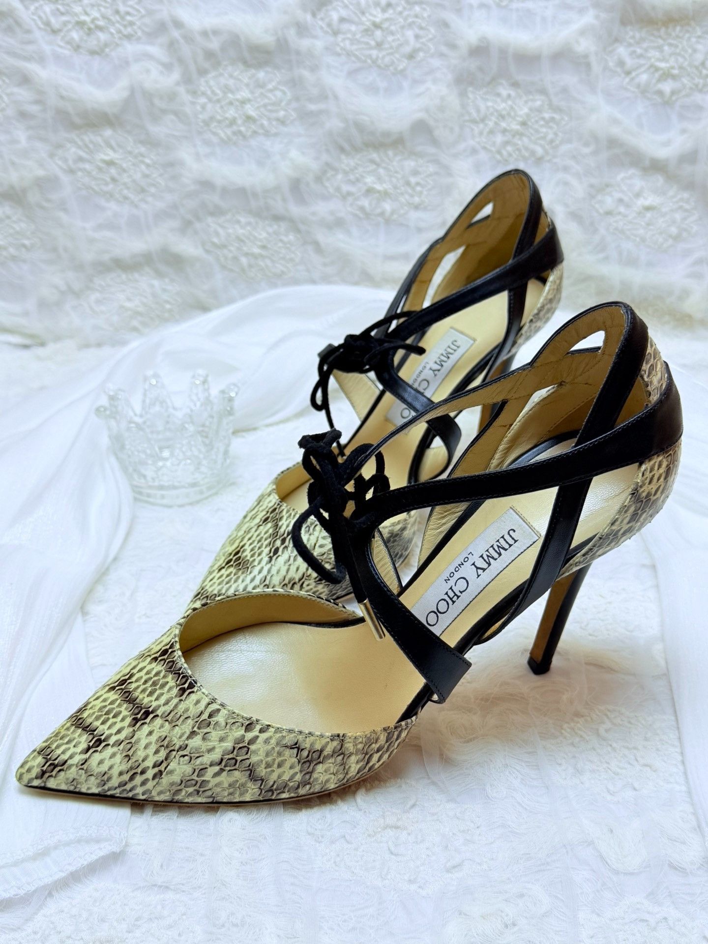 Jimmy Choo Jimmy Choo Animal Print Sandals us_6-5 Women Size US 6.5 / IT 36.5 - 1 Thumbnail