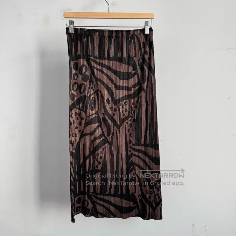 Issey Miyake Issey Miyake Brown Skirt Size 26" / US 2 / IT 38 - 2 Thumbnail